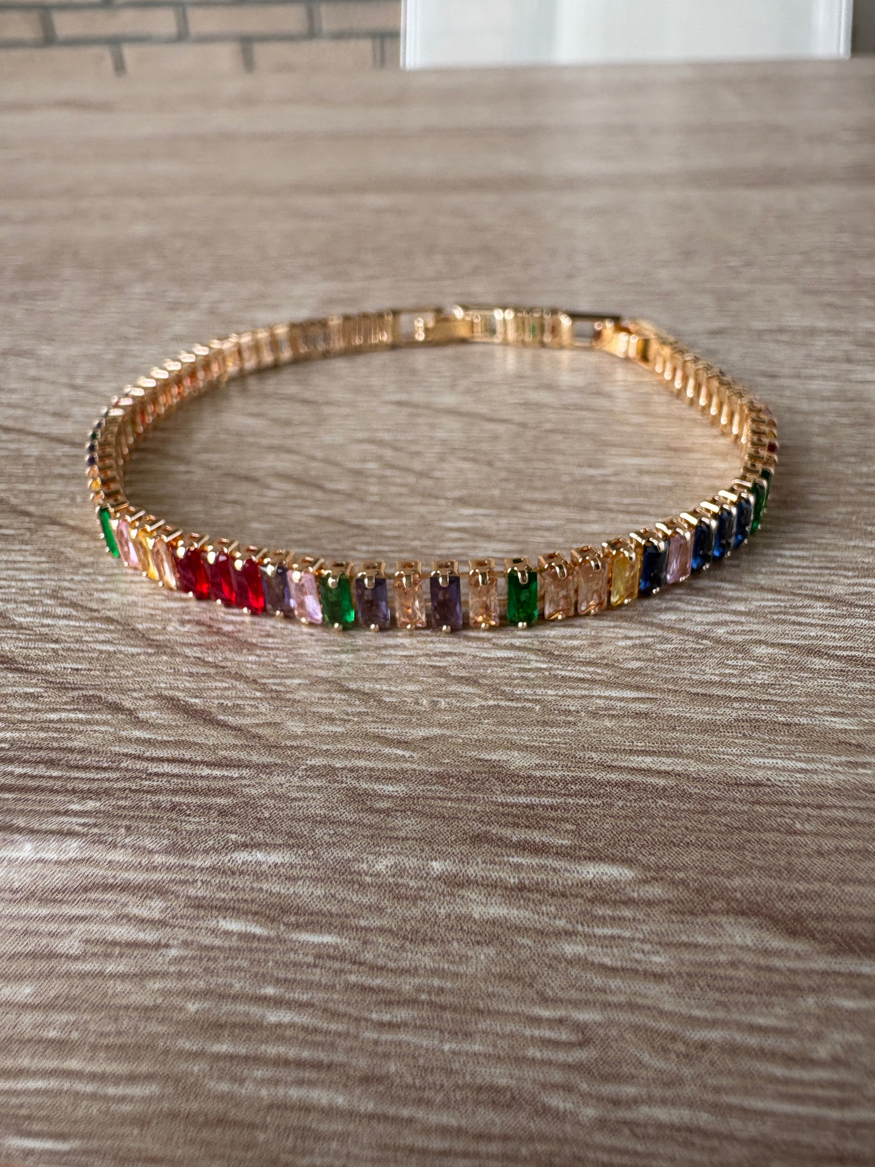 Bracciale tennis multicolor