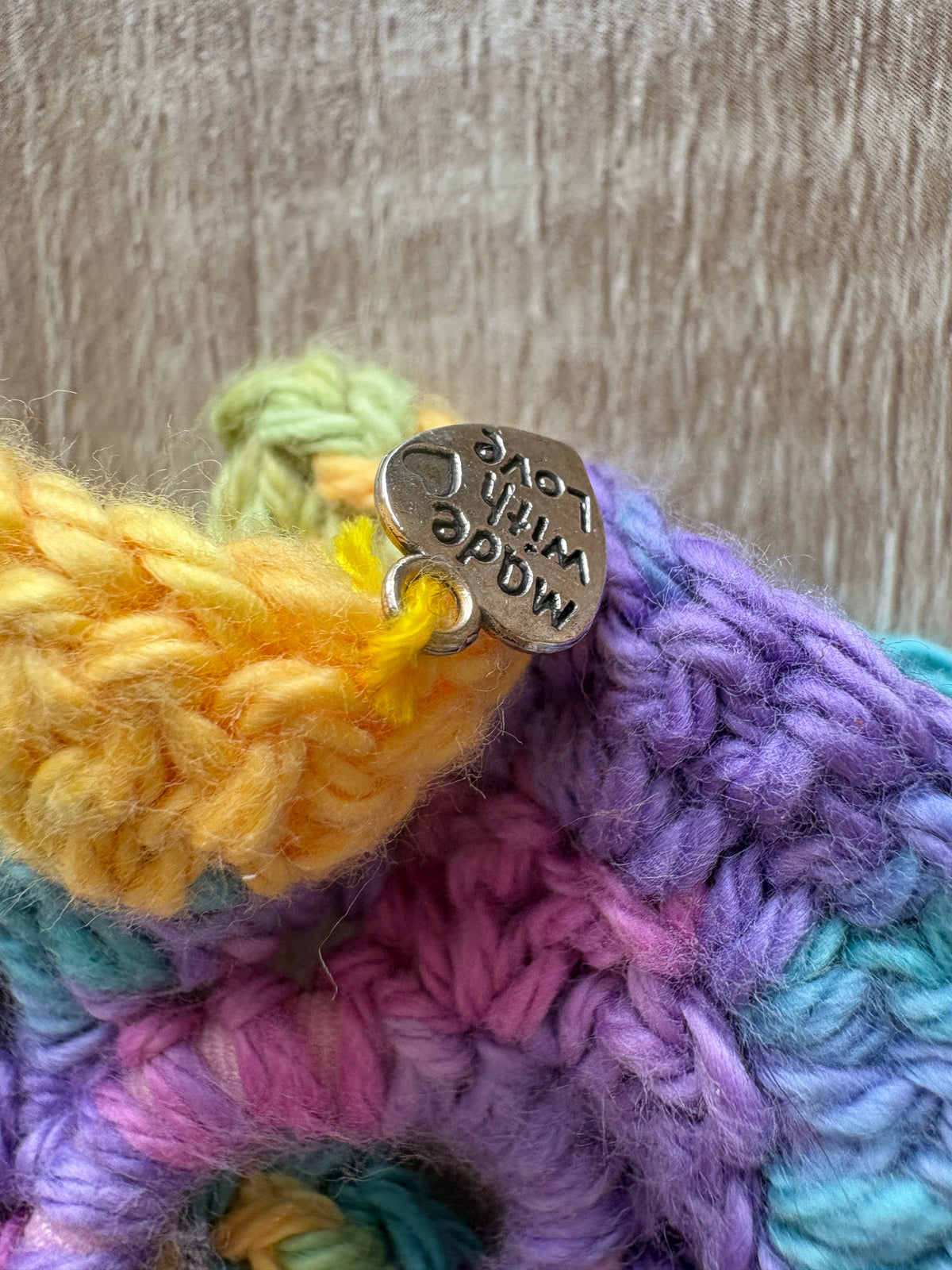 Elastico per capelli fatto a mano multicolor