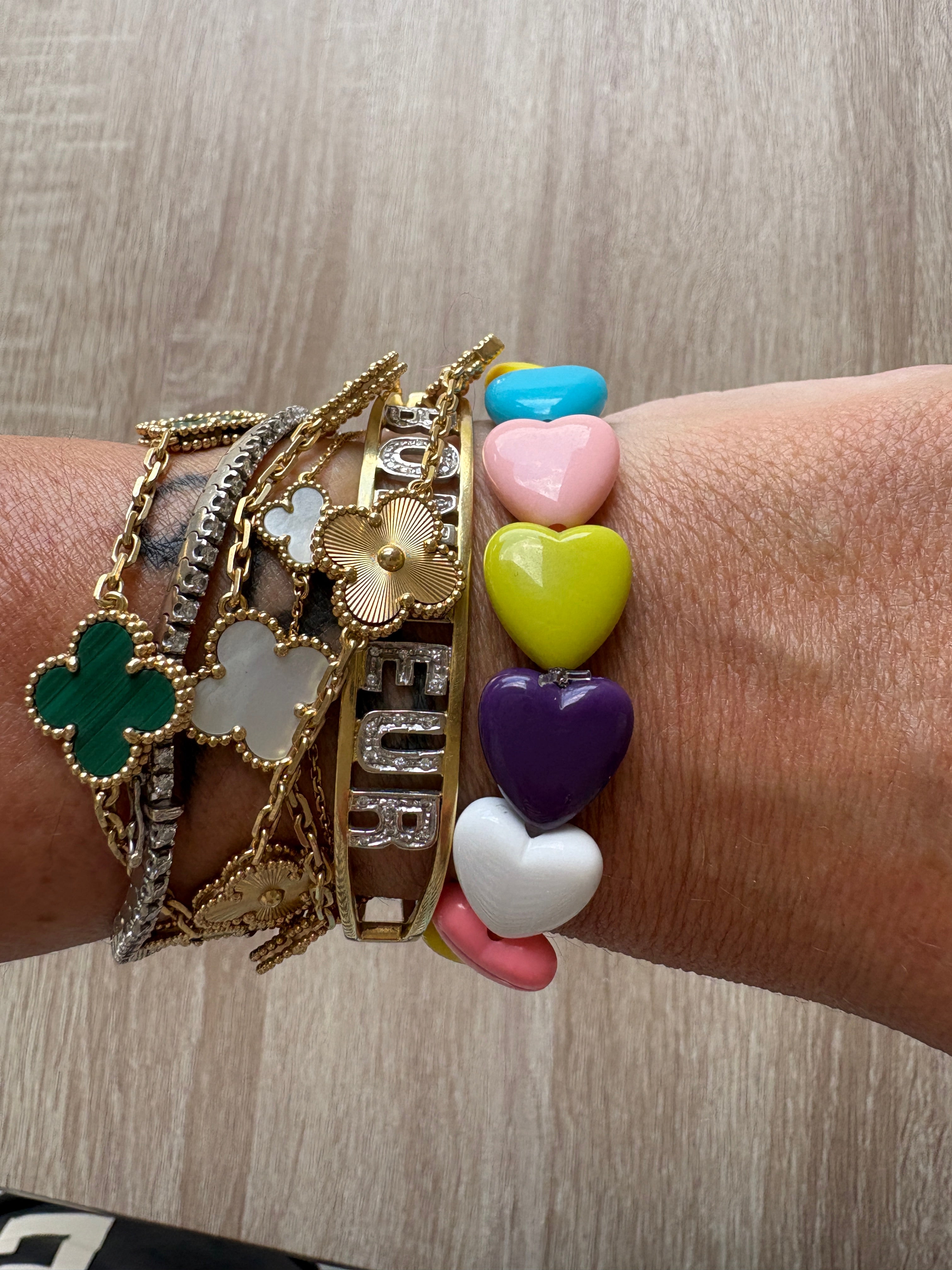 Bracciale Heart resina