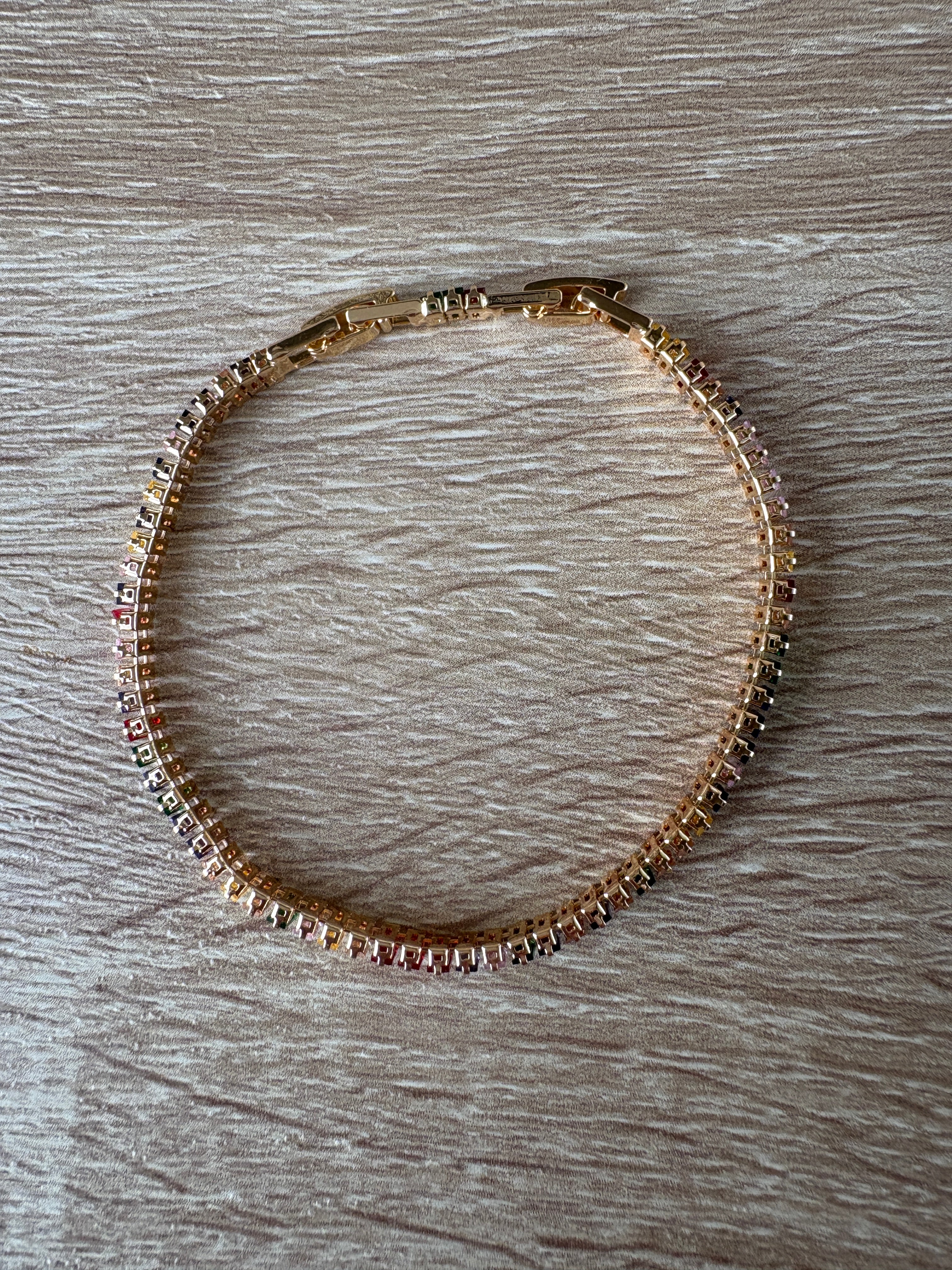 Bracciale tennis multicolor