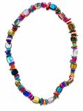 Collana scaglie madreperla e cristalli