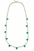 Collana cristalli e perle di fiume