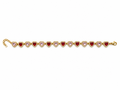 Bracciale cuori pinik & red