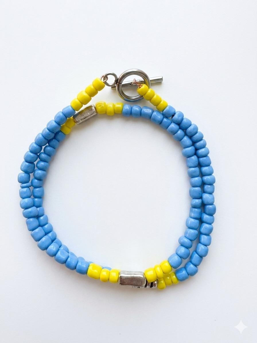Bracciale semirigido di perline