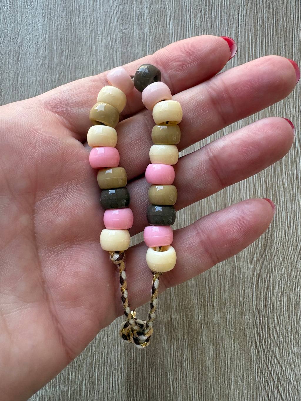 Bracciale beads perline maxi