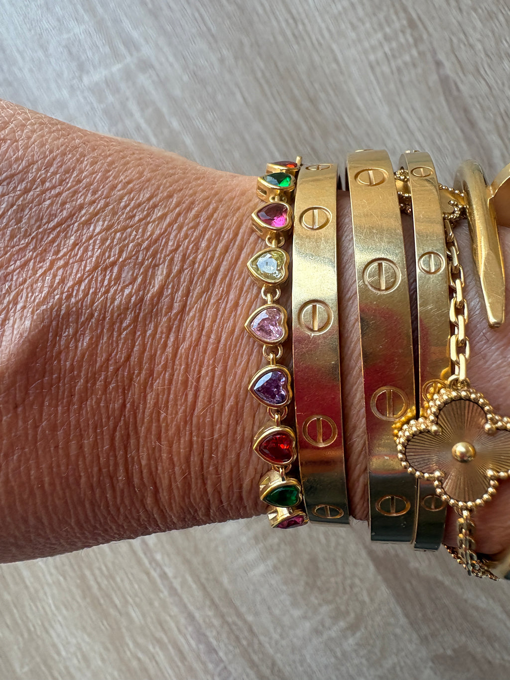 Bracciale tennis Heart Multicolor