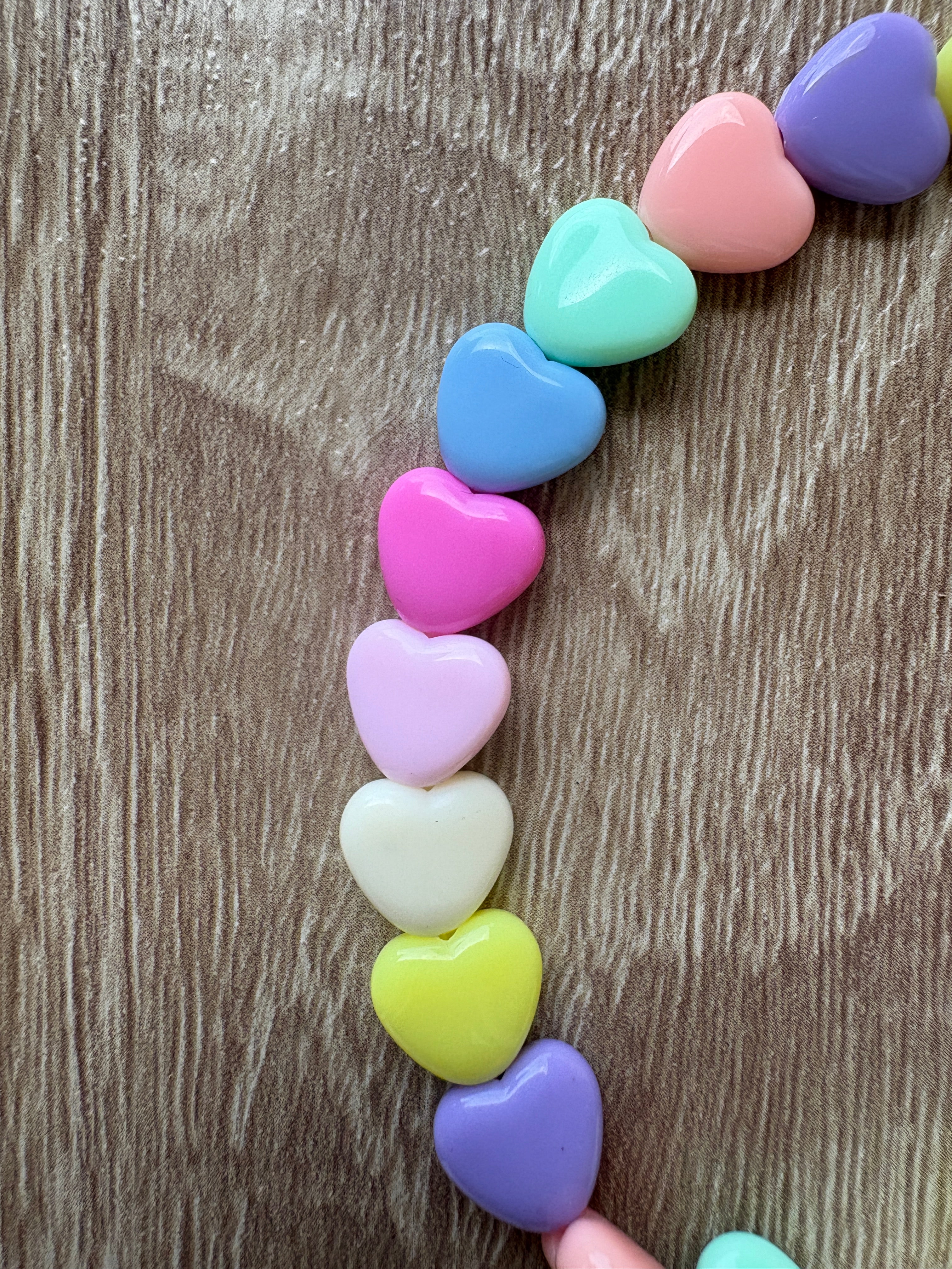 Cavigliera cuori resina