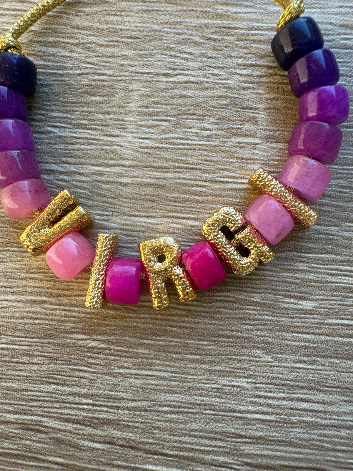 Bracciale beads con nome