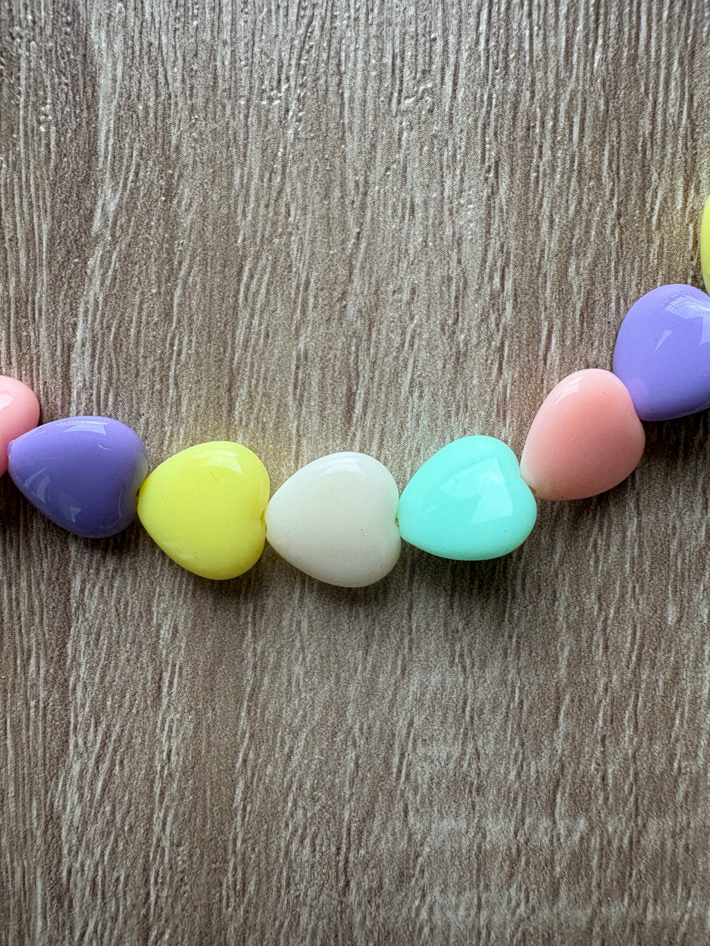 Collana cuori resina