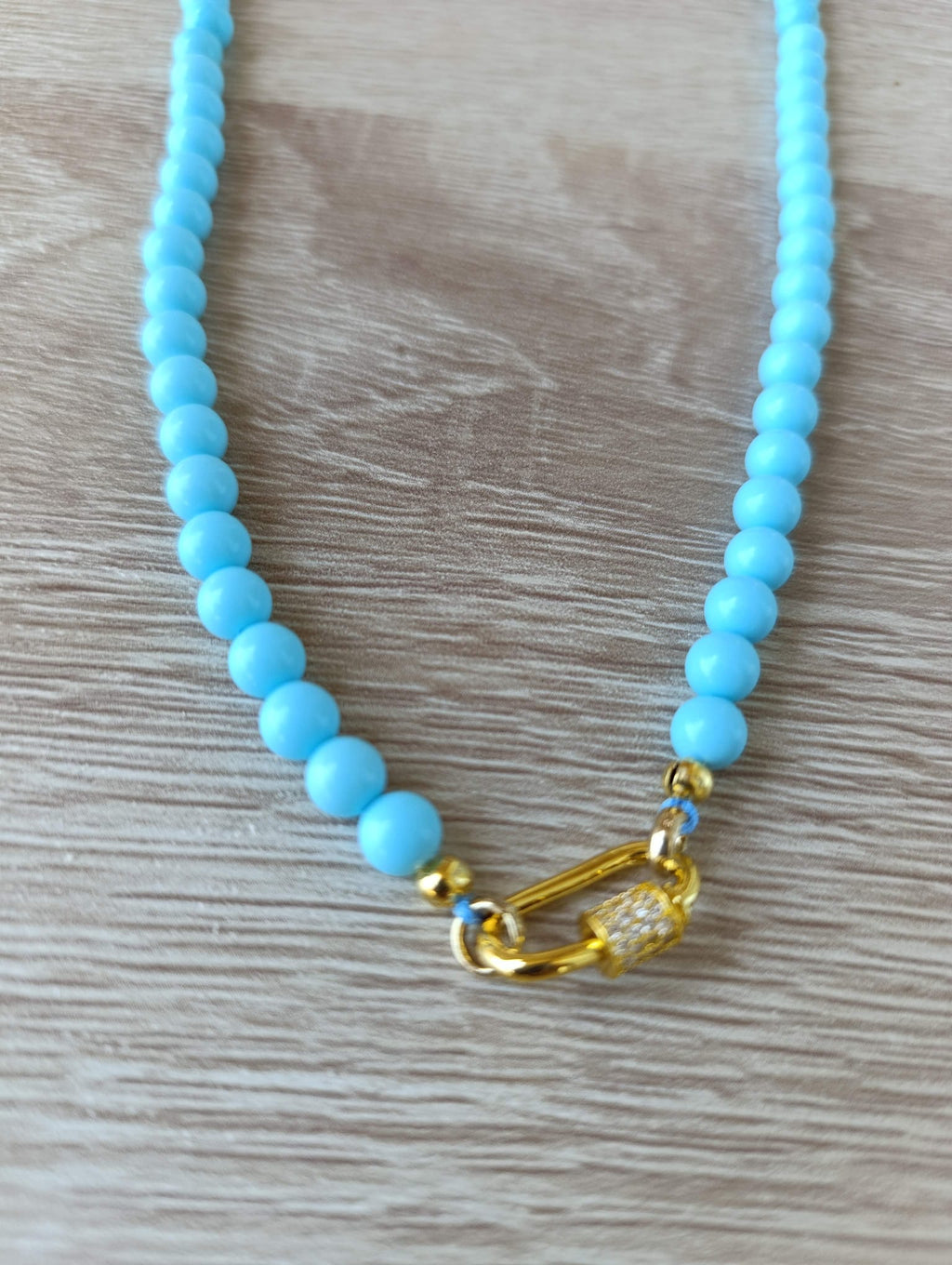 Collana con moschettone