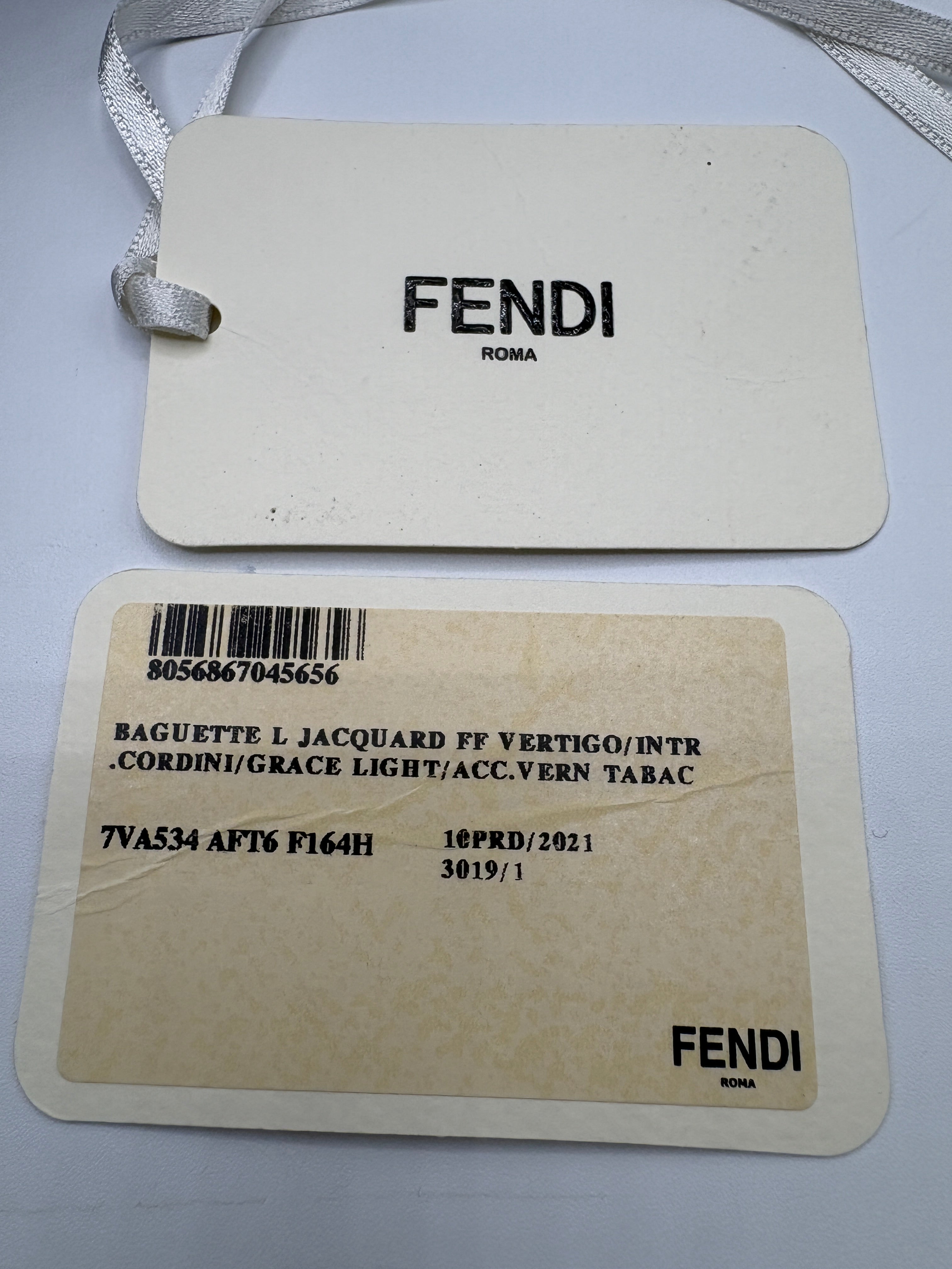 Fendi baguette jaquard vertigo
