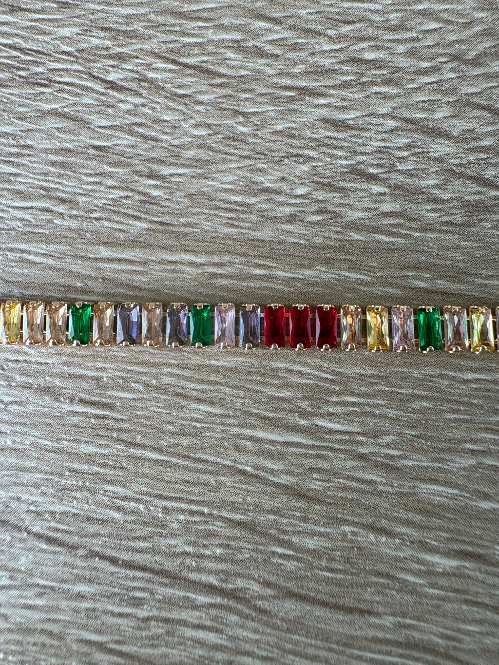 Bracciale tennis multicolor