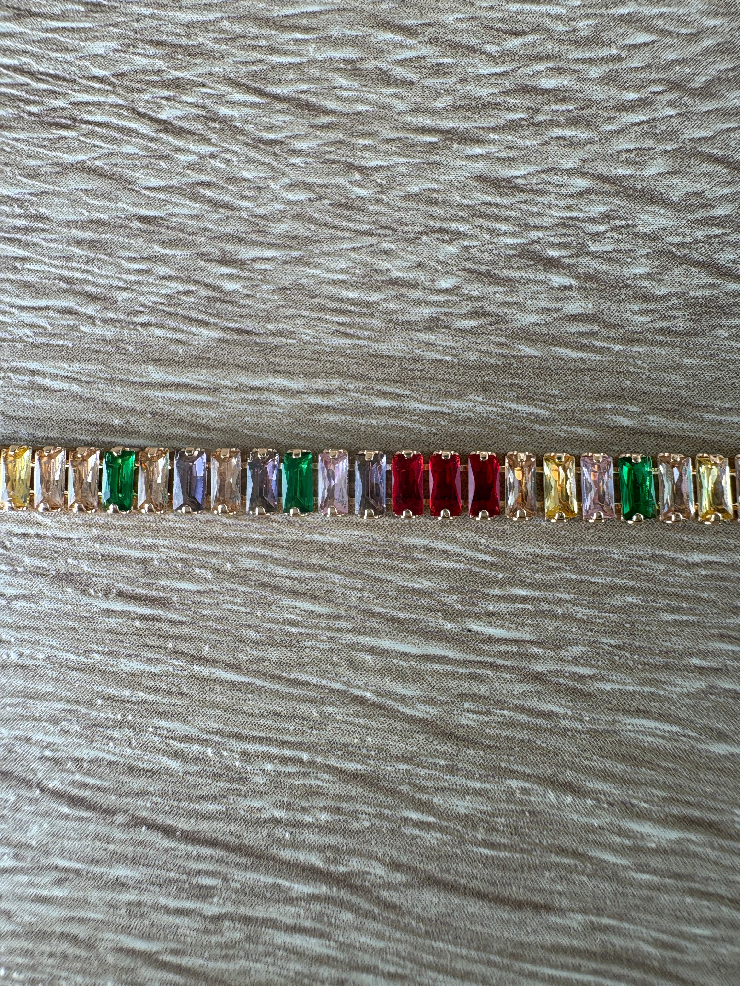 Bracciale tennis multicolor
