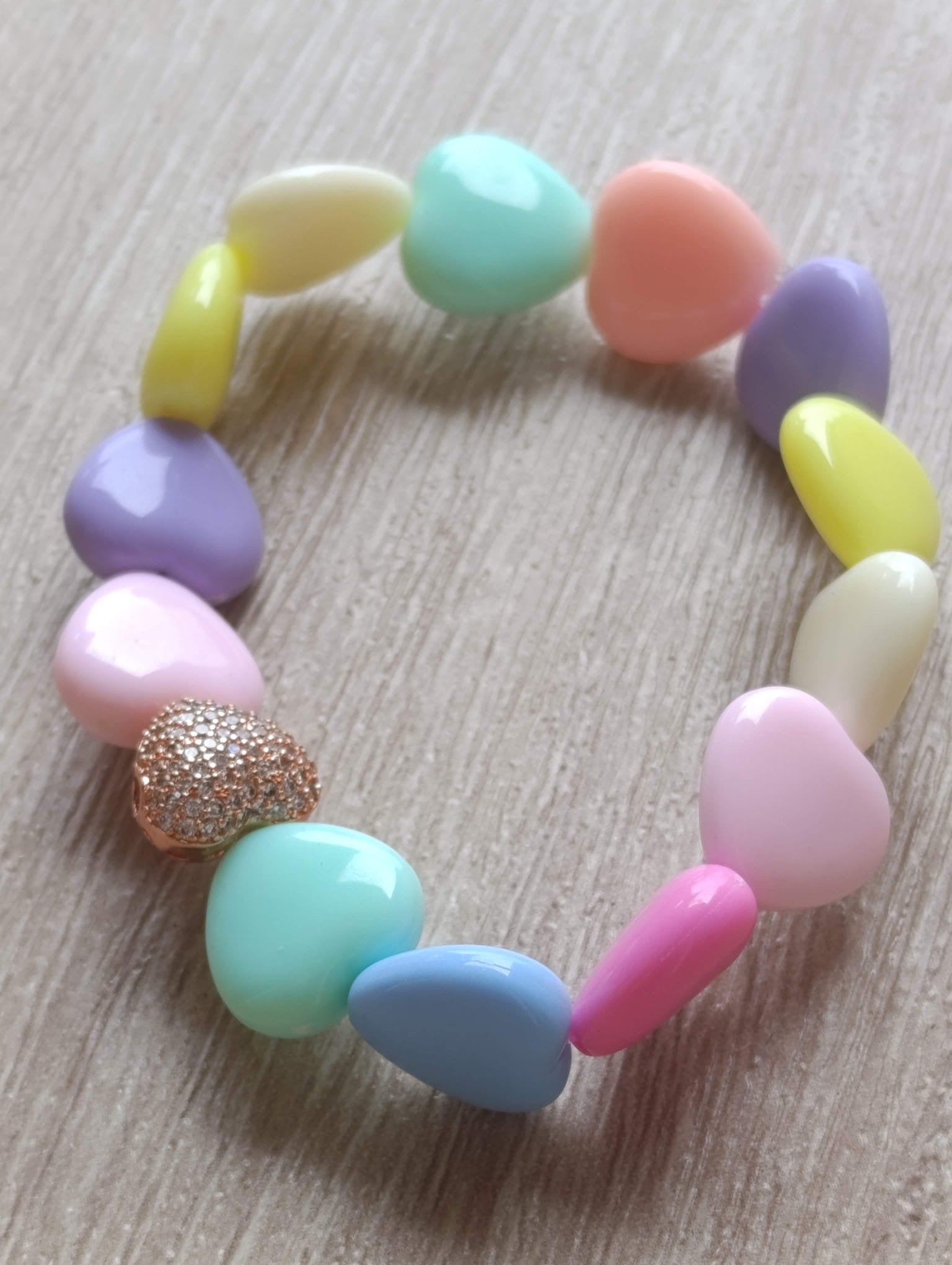Bracciale cuori resina limited edition