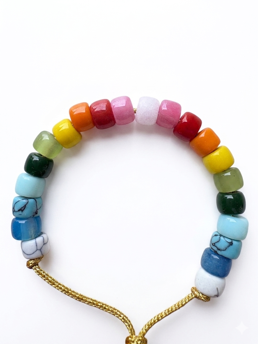 Bracciale beads colorati