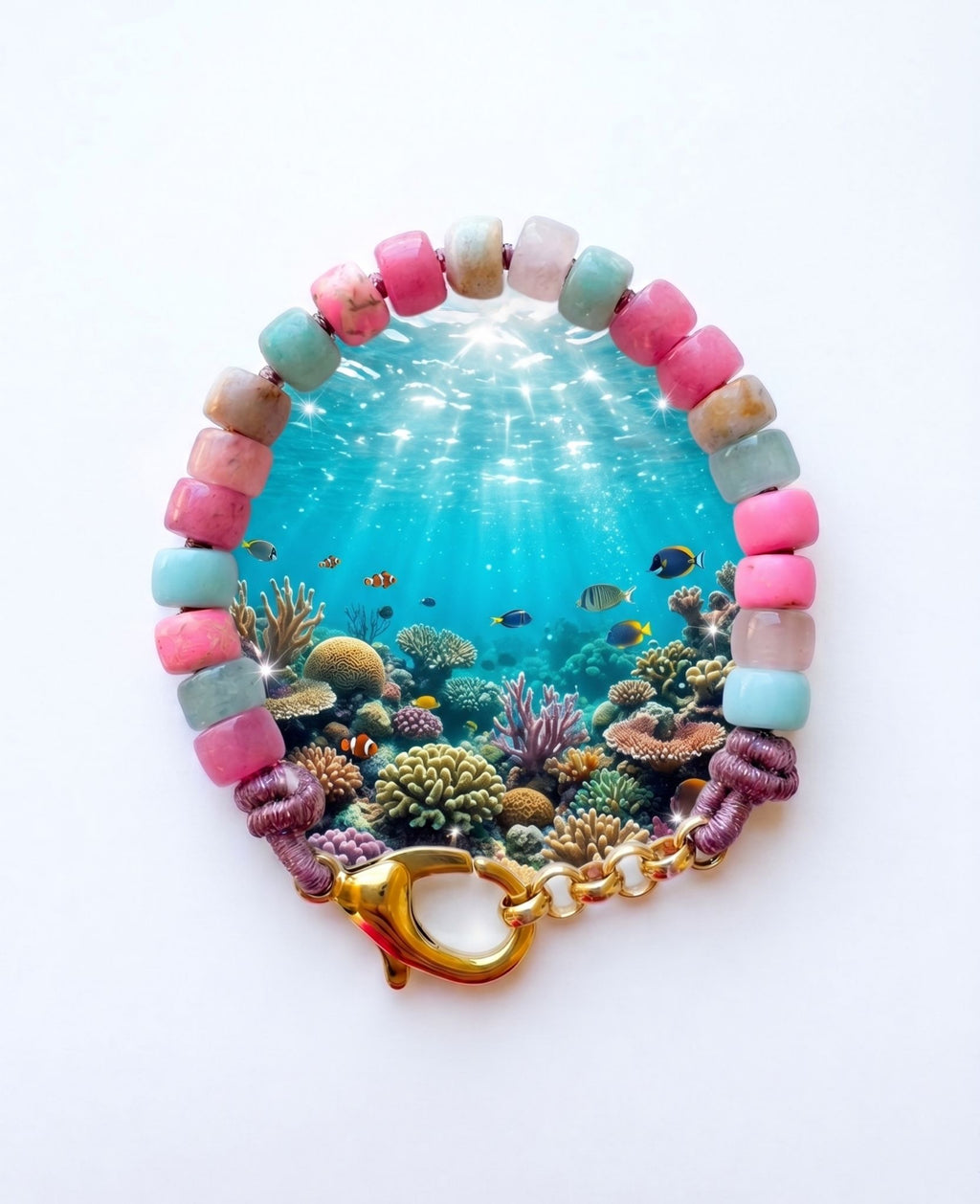 Bracciale beads colorati