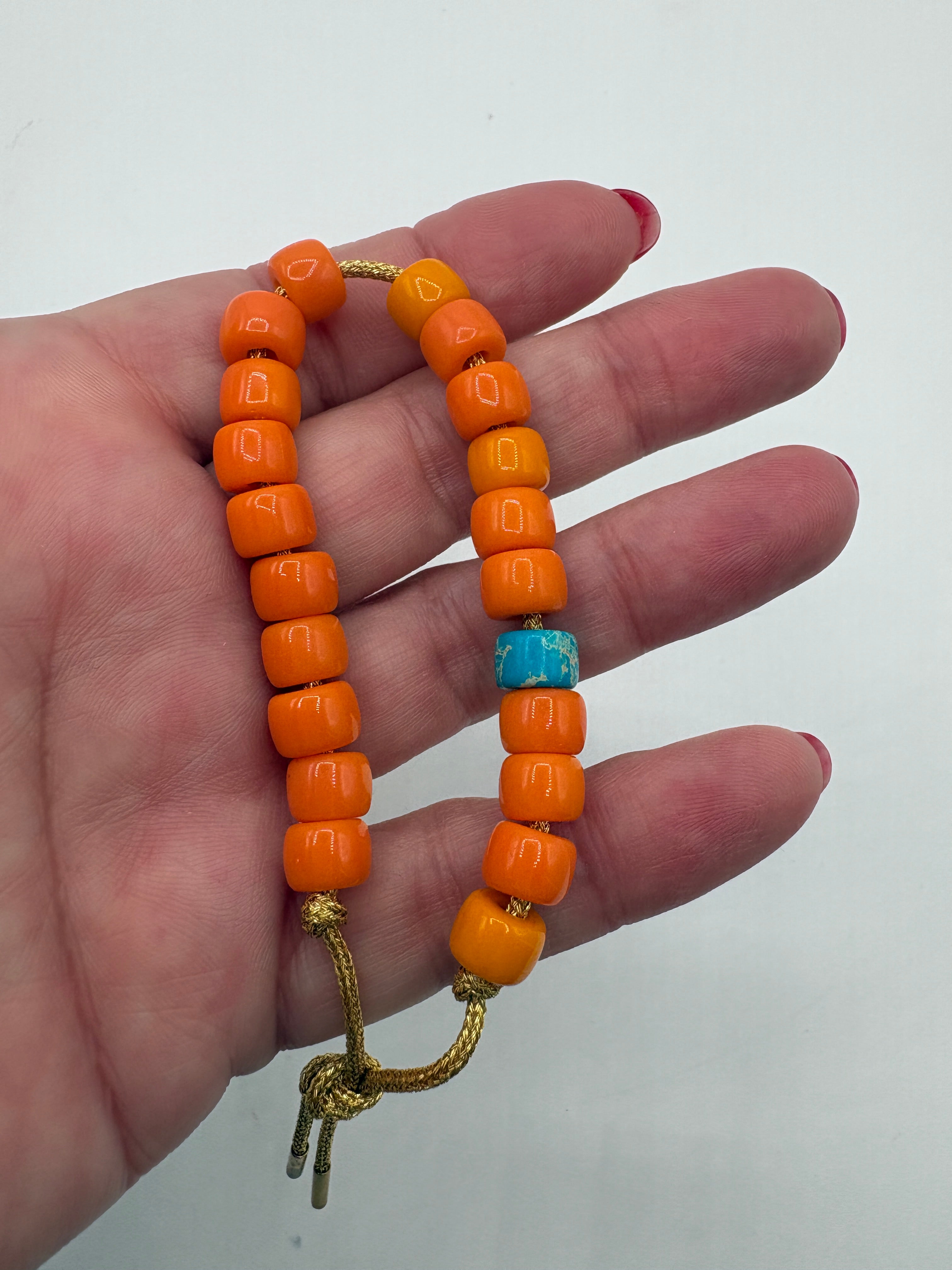 Bracciale beads colorati la pietra smarrita