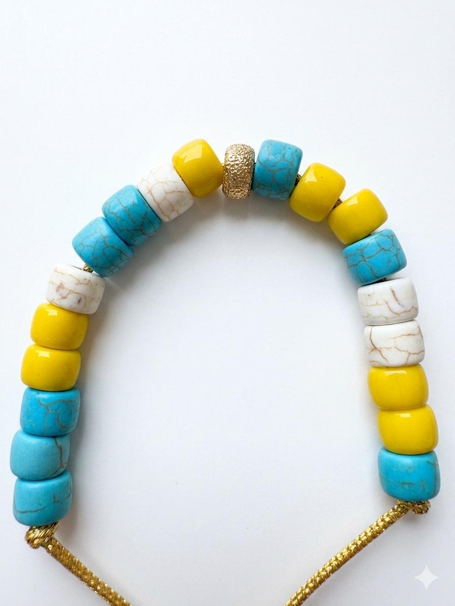 Bracciale beads colorati