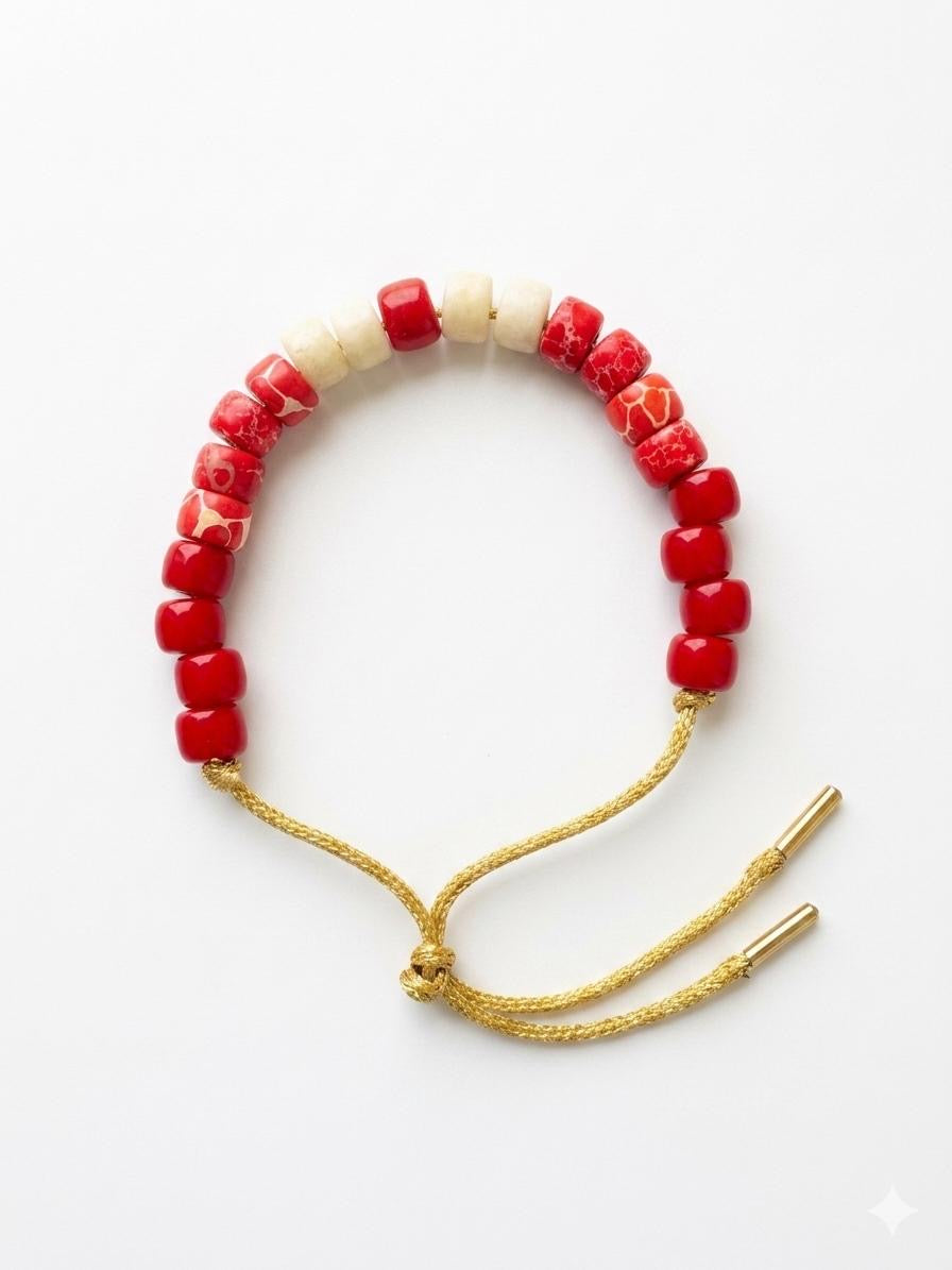 Bracciale beads semipreziosi