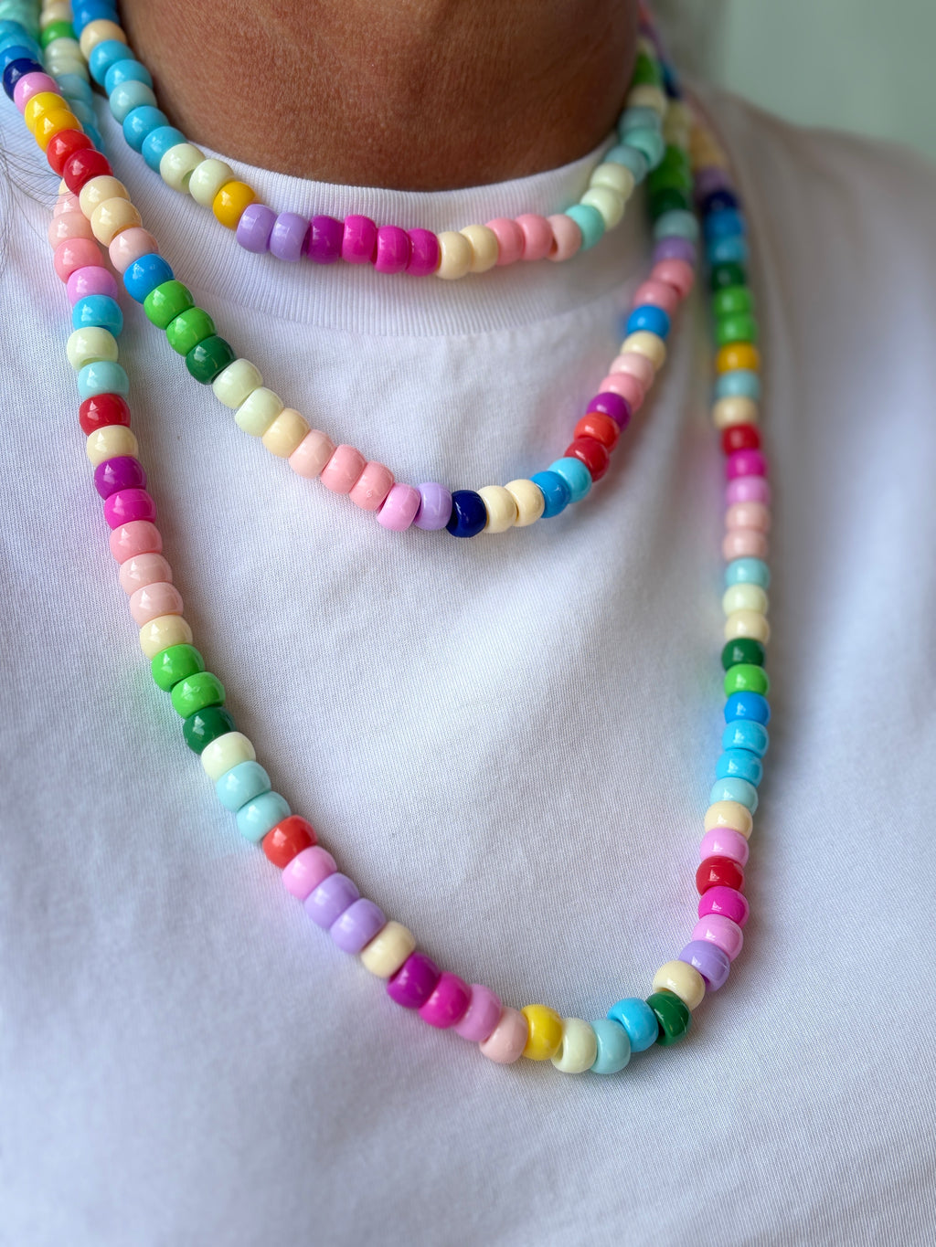 Tris collane beads perline