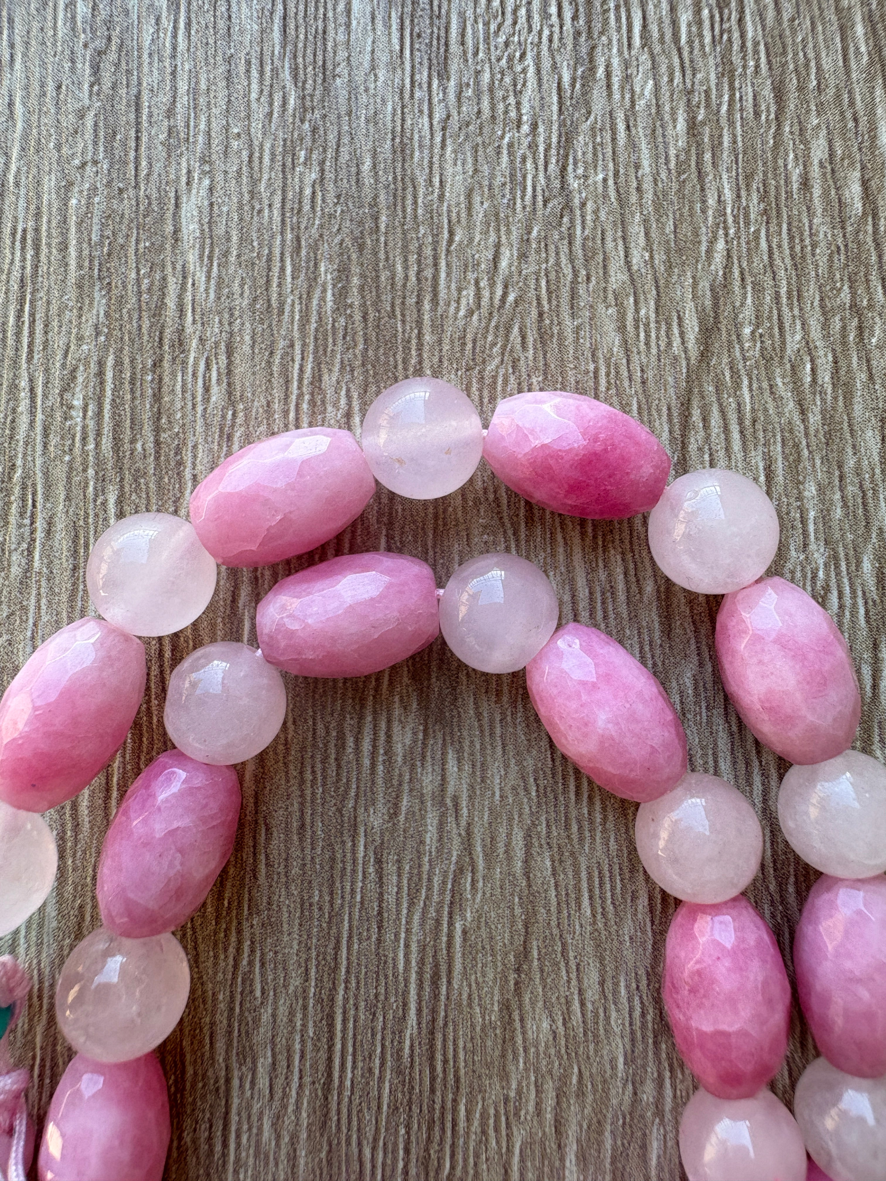 Bracciale doppio in Agata e conchiglie