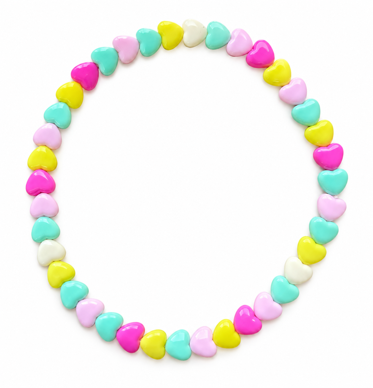 Collana cuori resina medi special colours