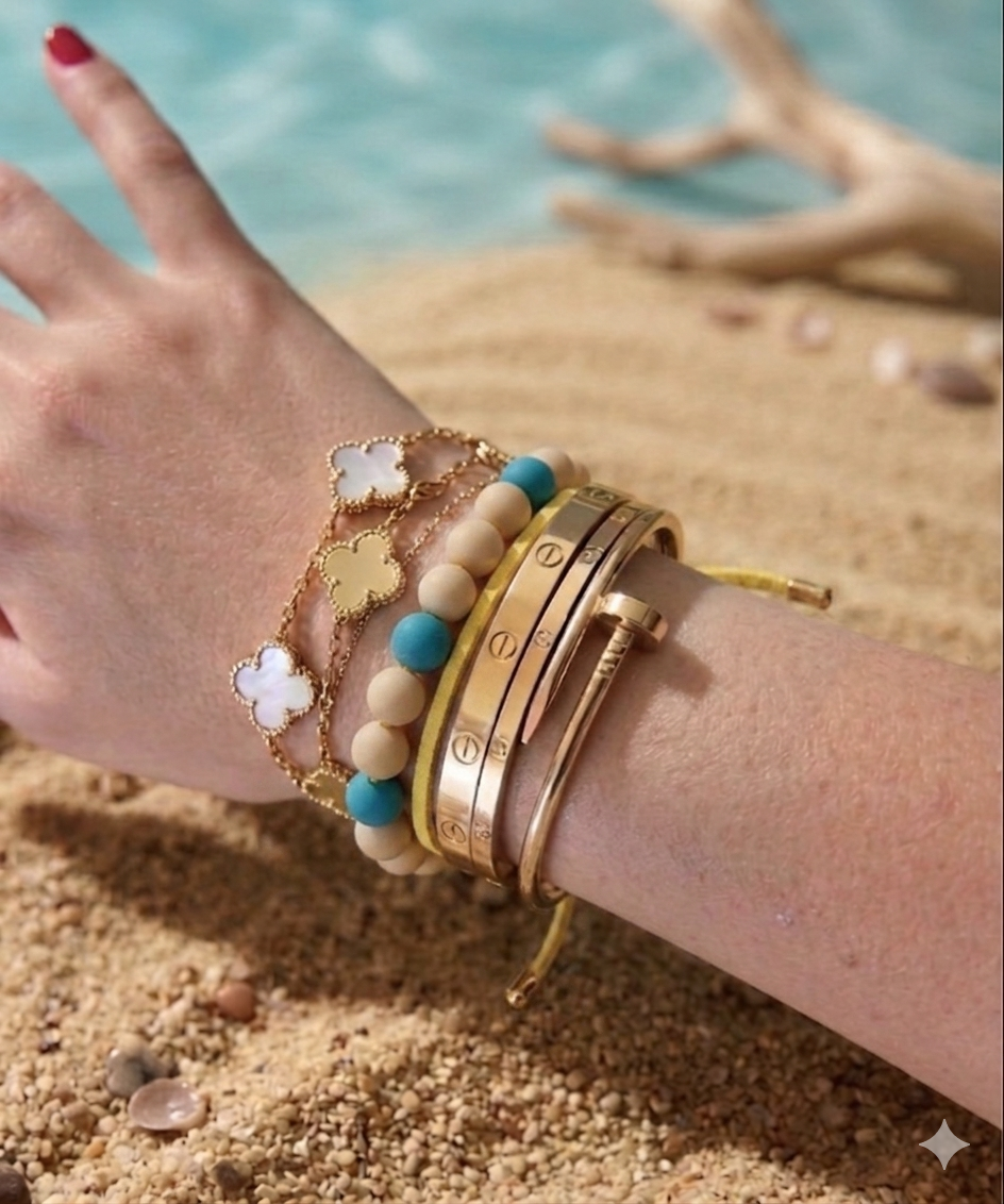 Bracciale sfere resina
