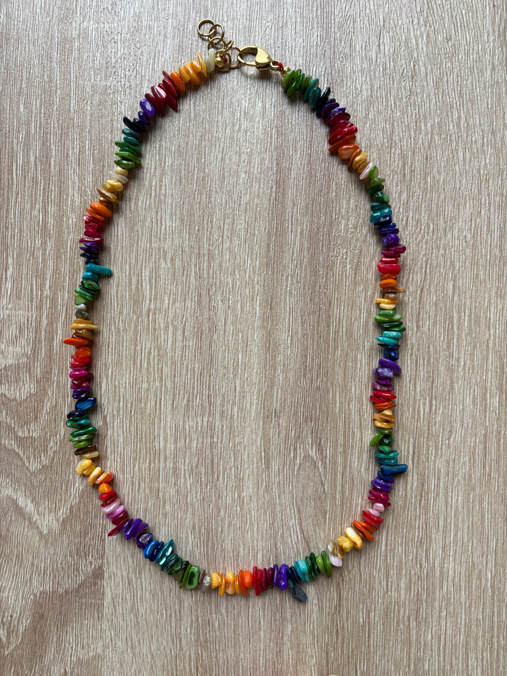 Collana madreperla arcobaleno