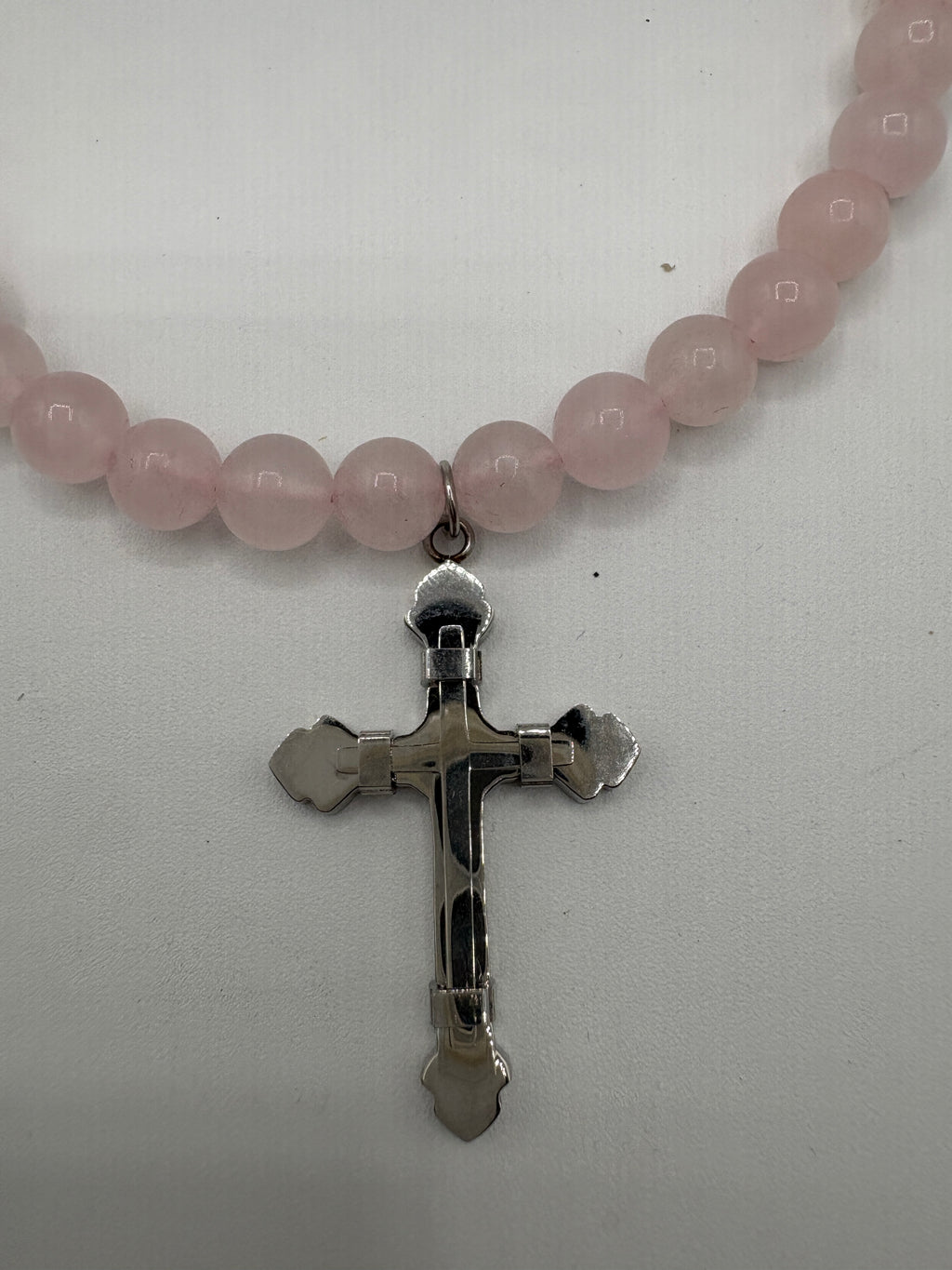 Collana in quarzo rosa