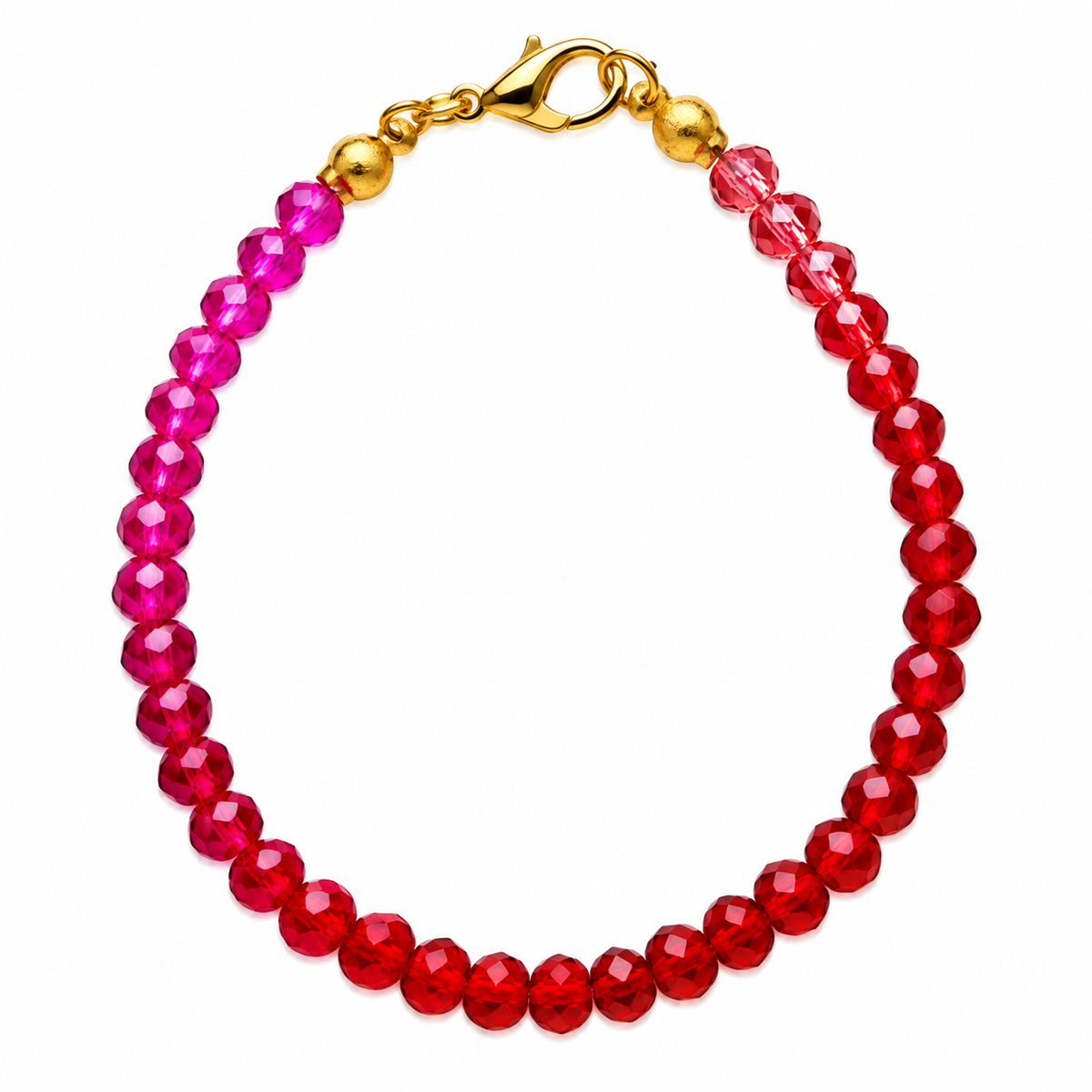 Tris di bracciali cristalli arcobaleno