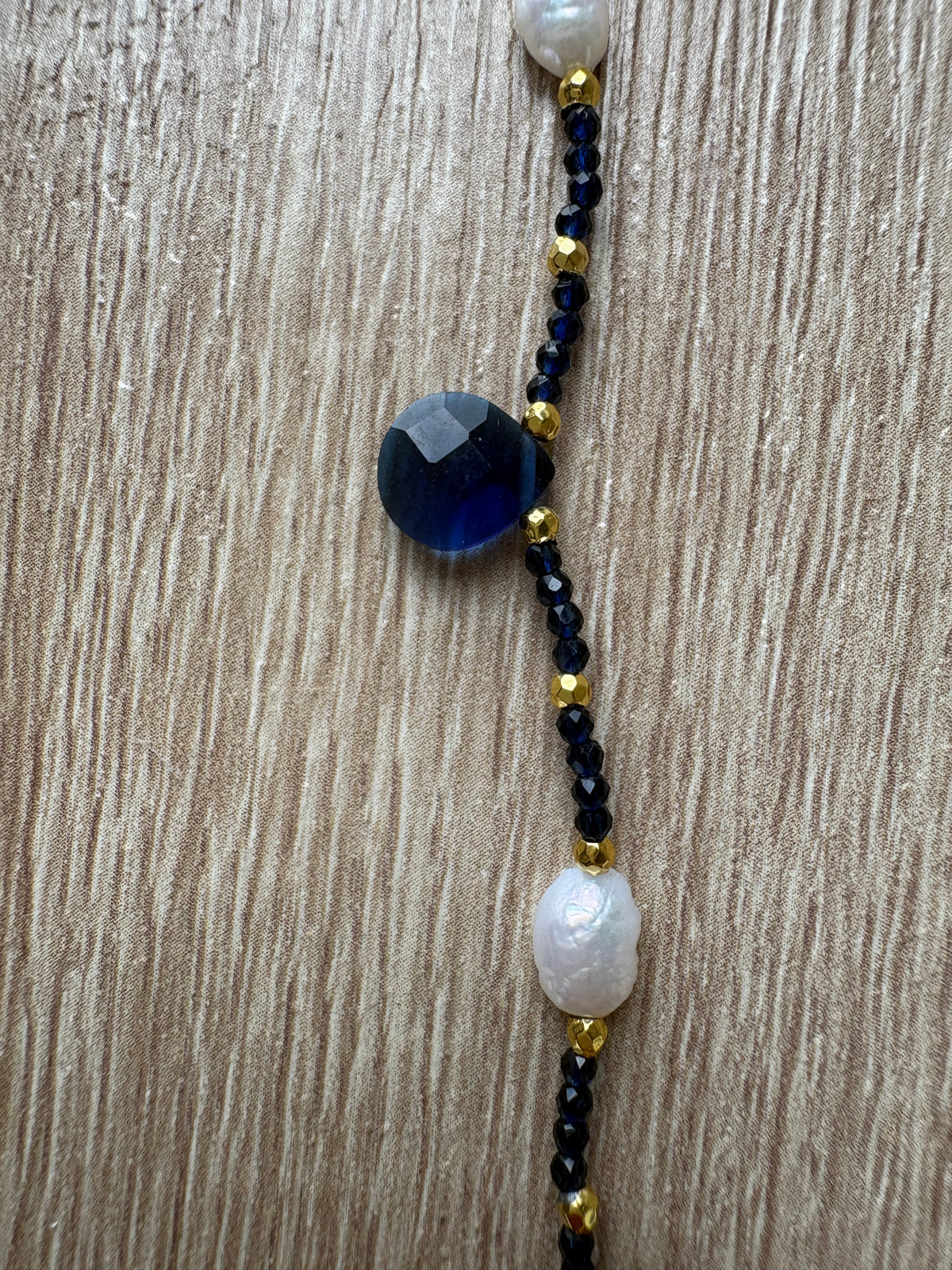 Collana cristalli e perle di fiume