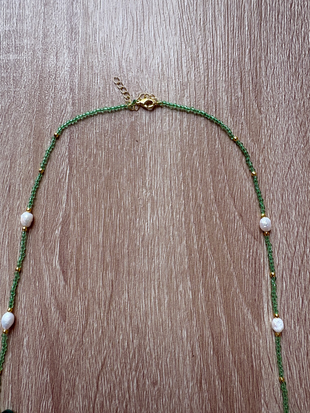 Collana cristalli e perle di fiume