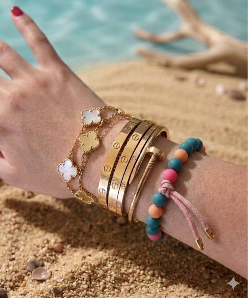 Bracciale sfere resina