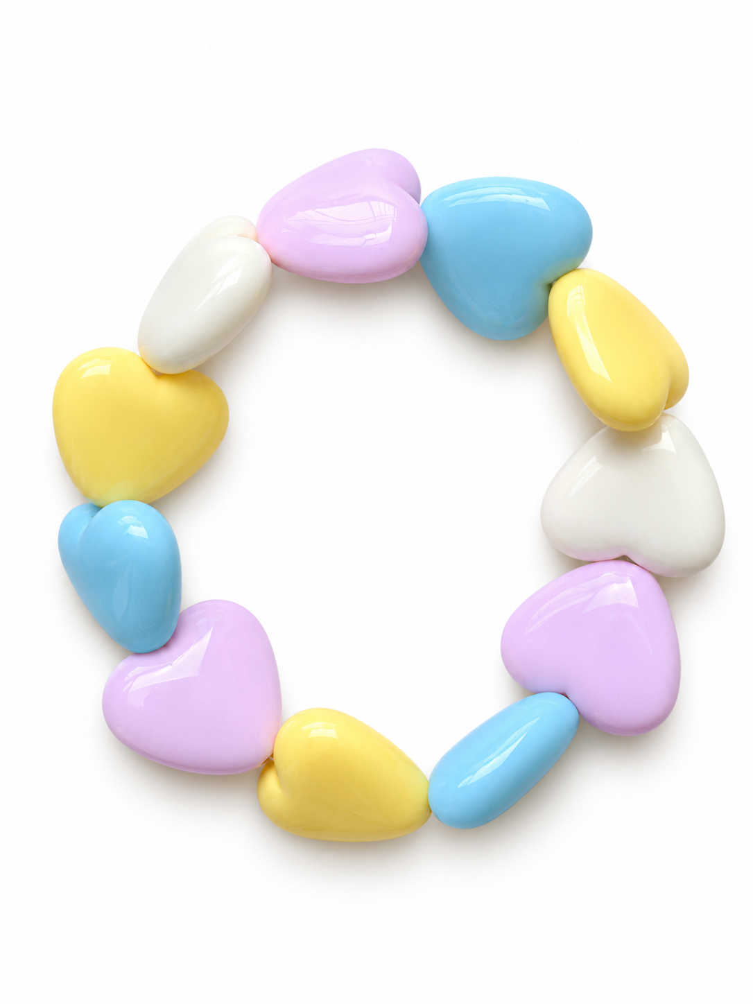 Bracciale cuori maxi