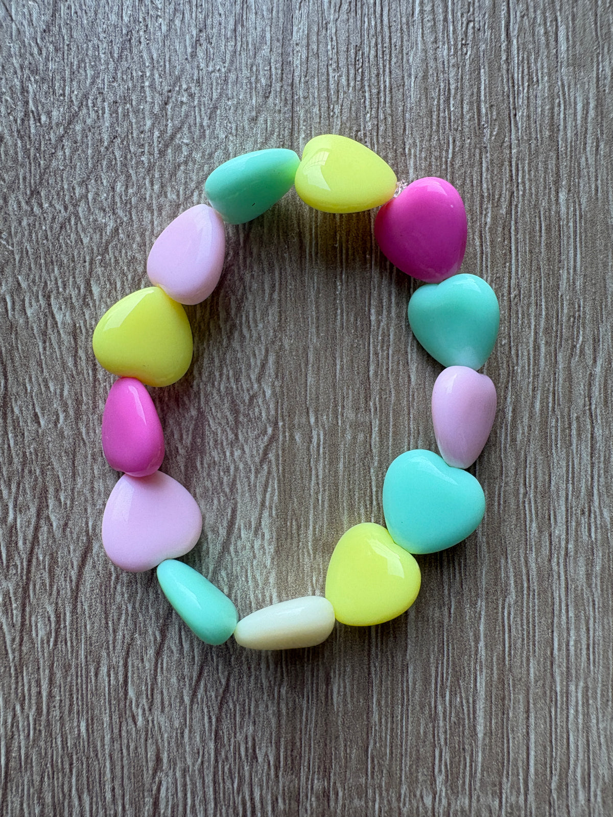 Bracciale cuori resina new colours