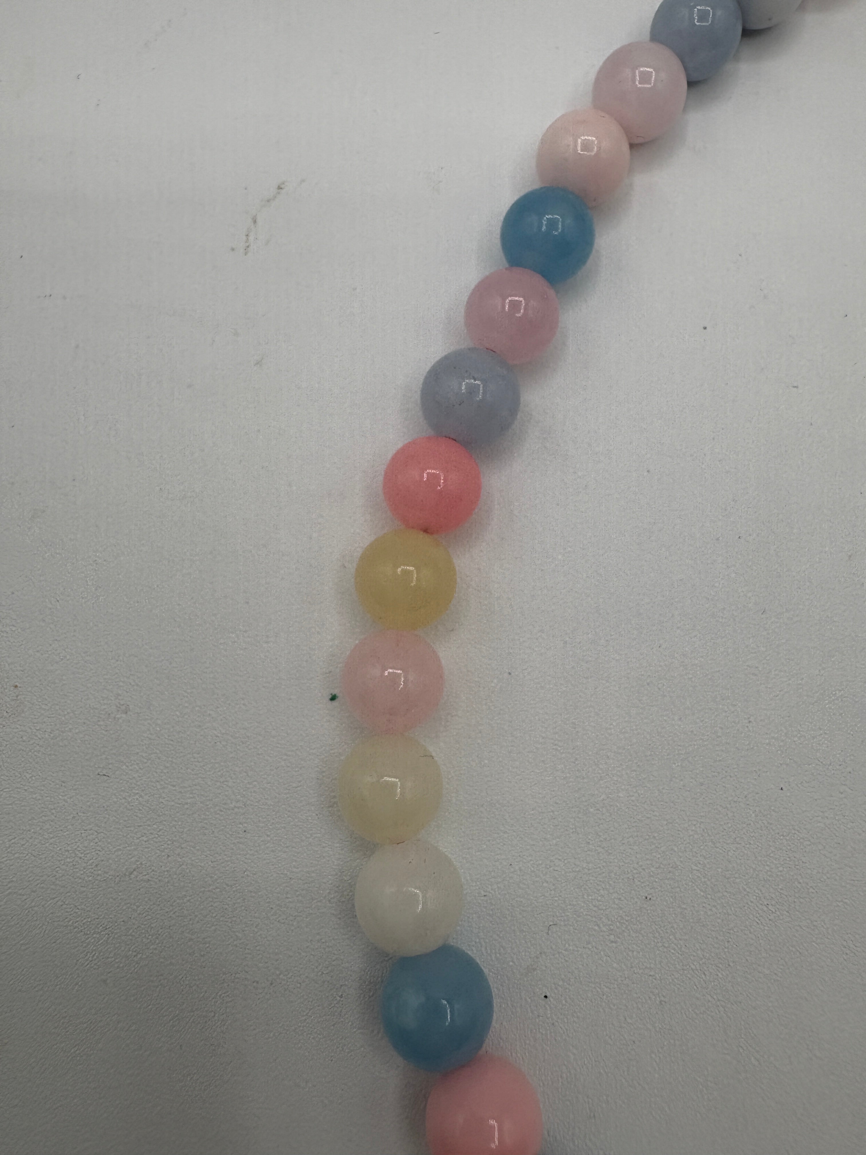 Collana quarzo rosa e Agata colorata multicolor