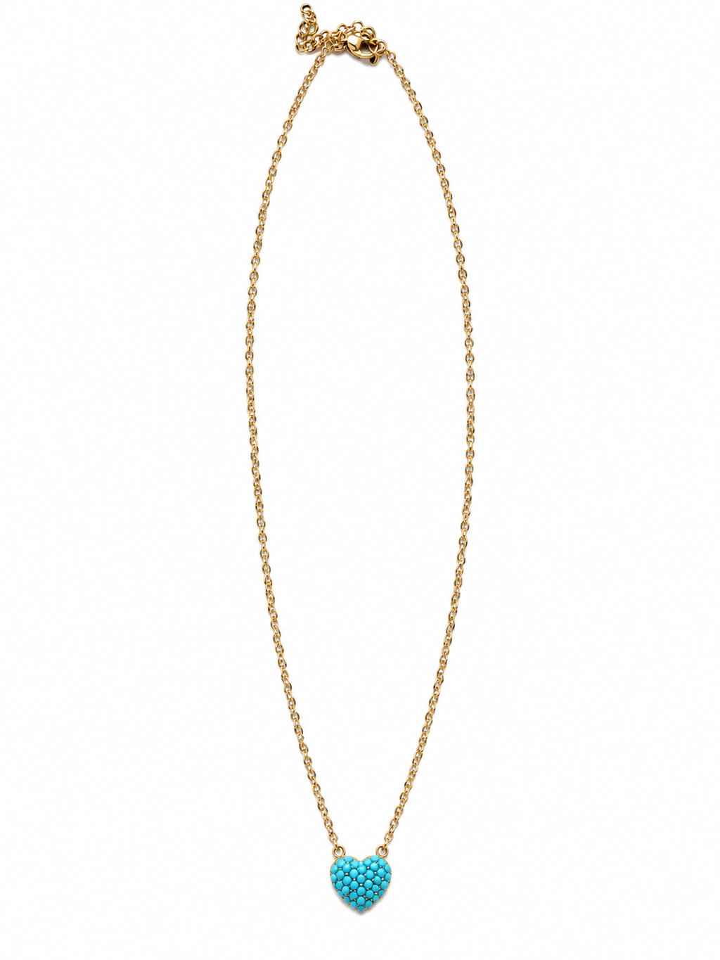Collana Heart turchese