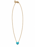 Collana Heart turchese