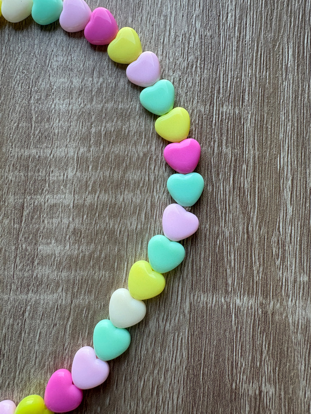 Collana cuori resina medi special colours