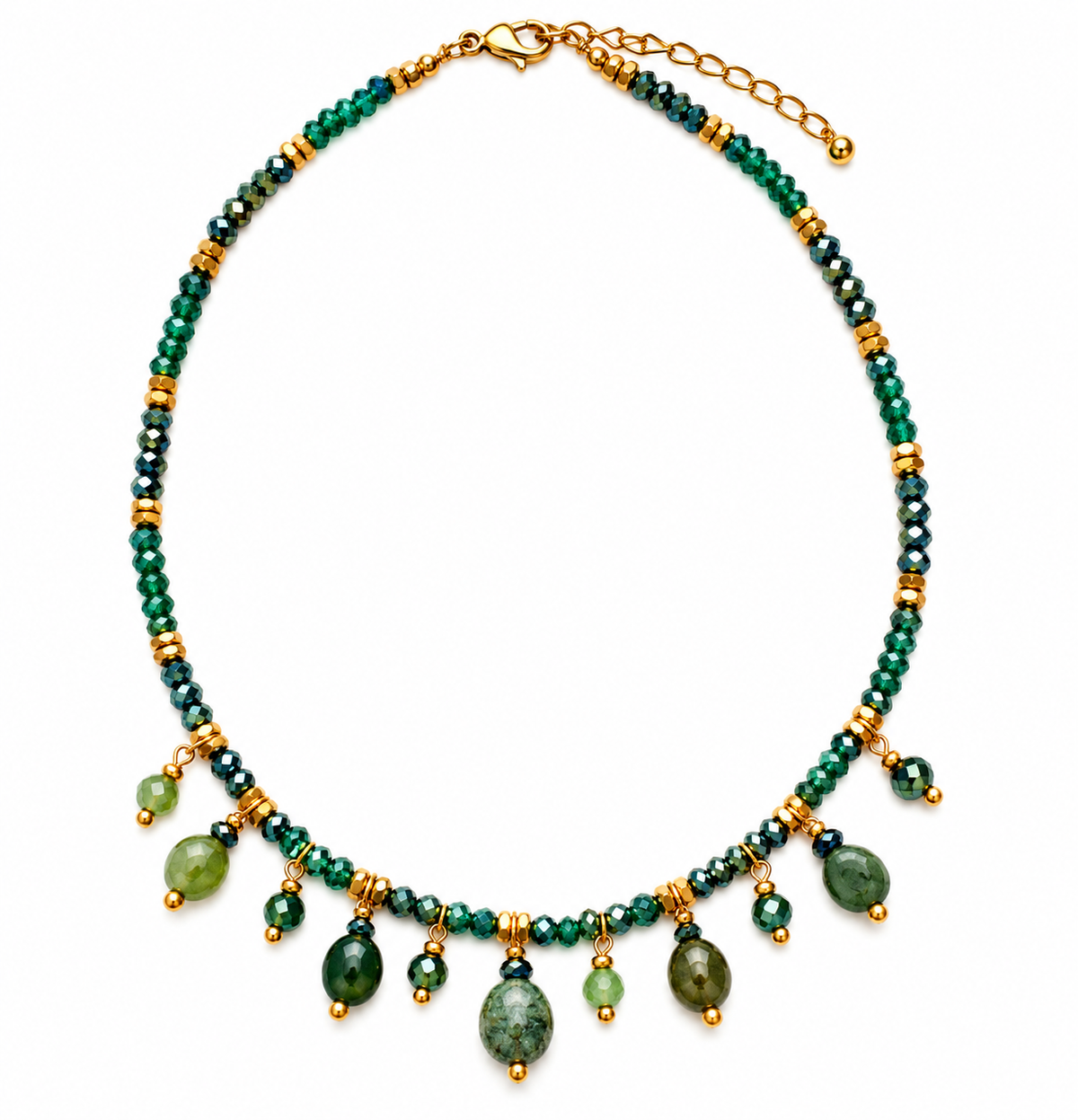 Collana cristalli e pietre dure