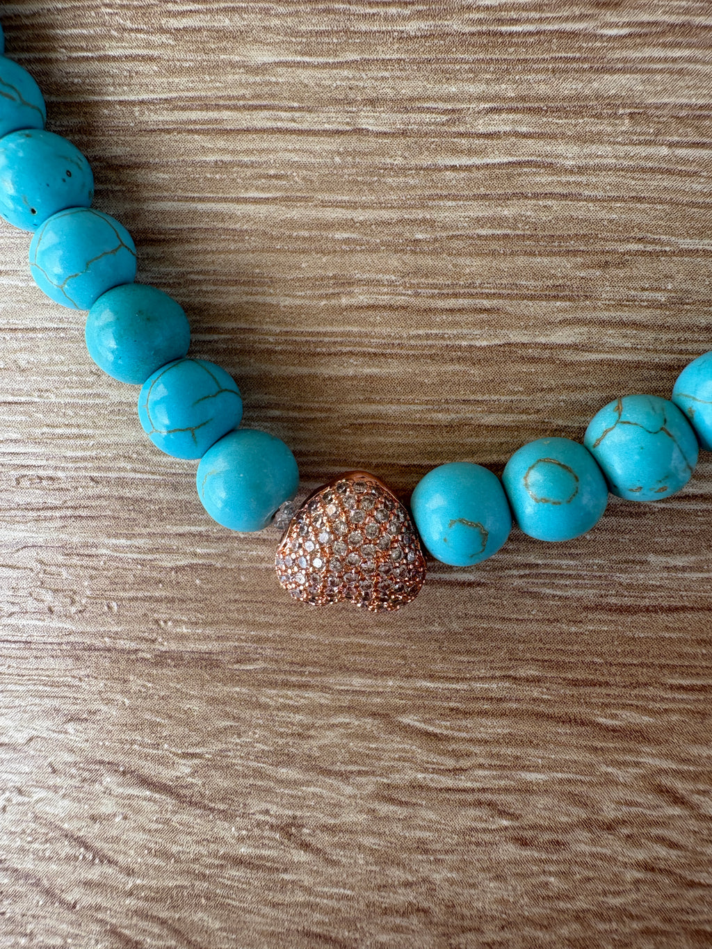 Collana Heart turquoise