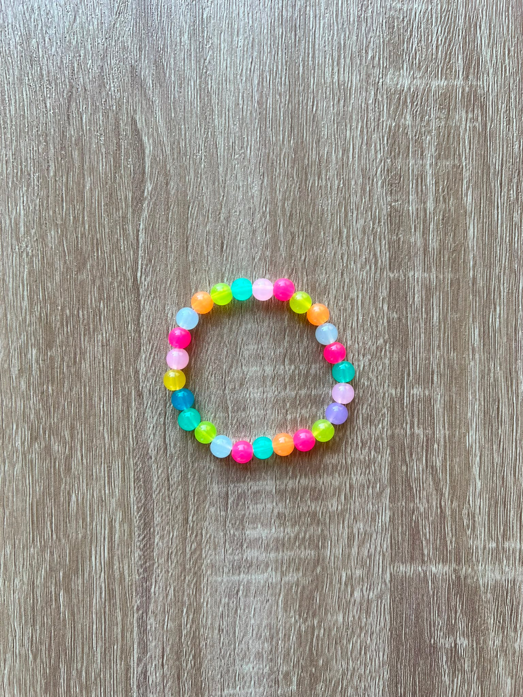 Bracciale sfere fluo