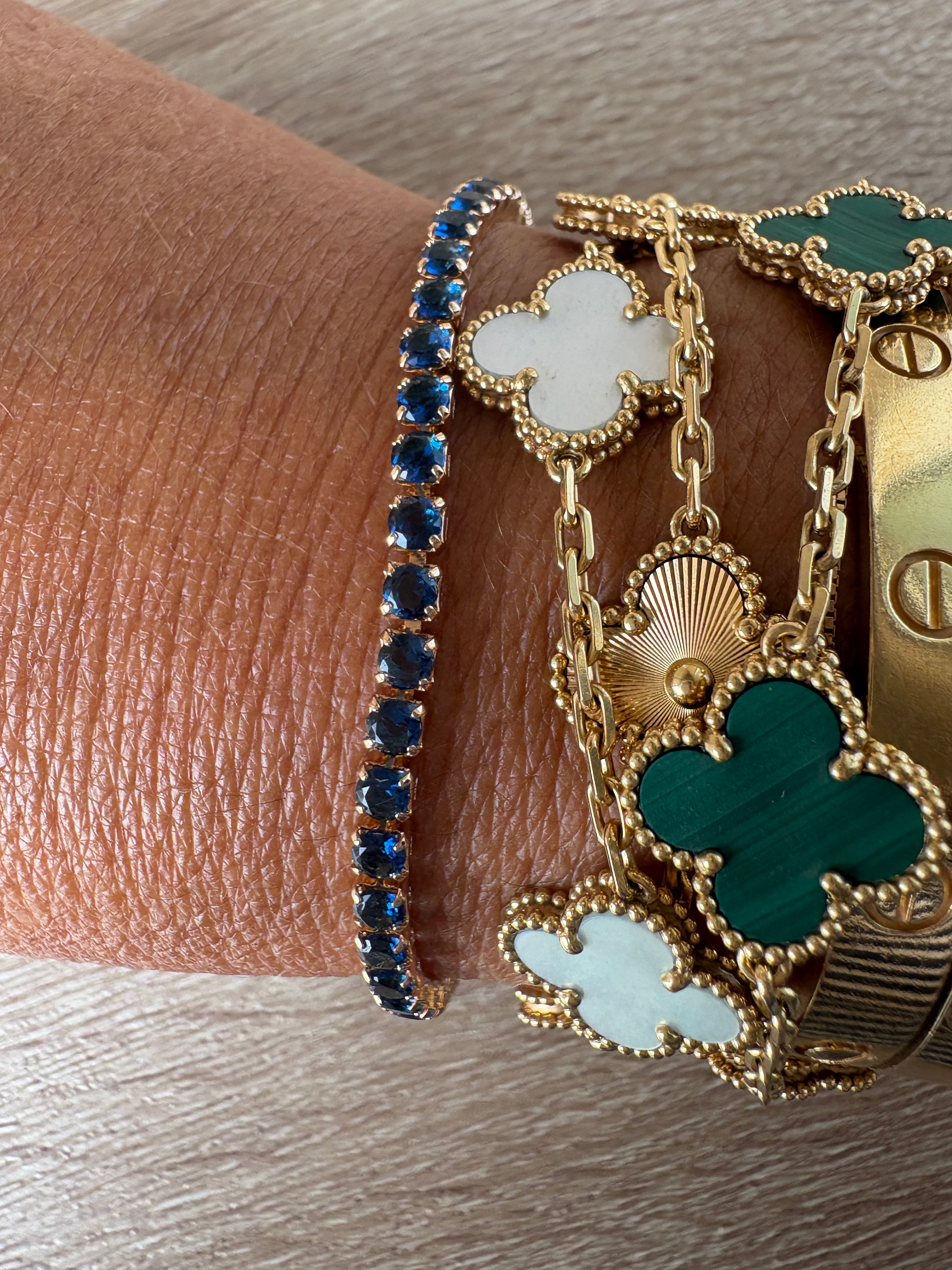 Bracciale tennis blu