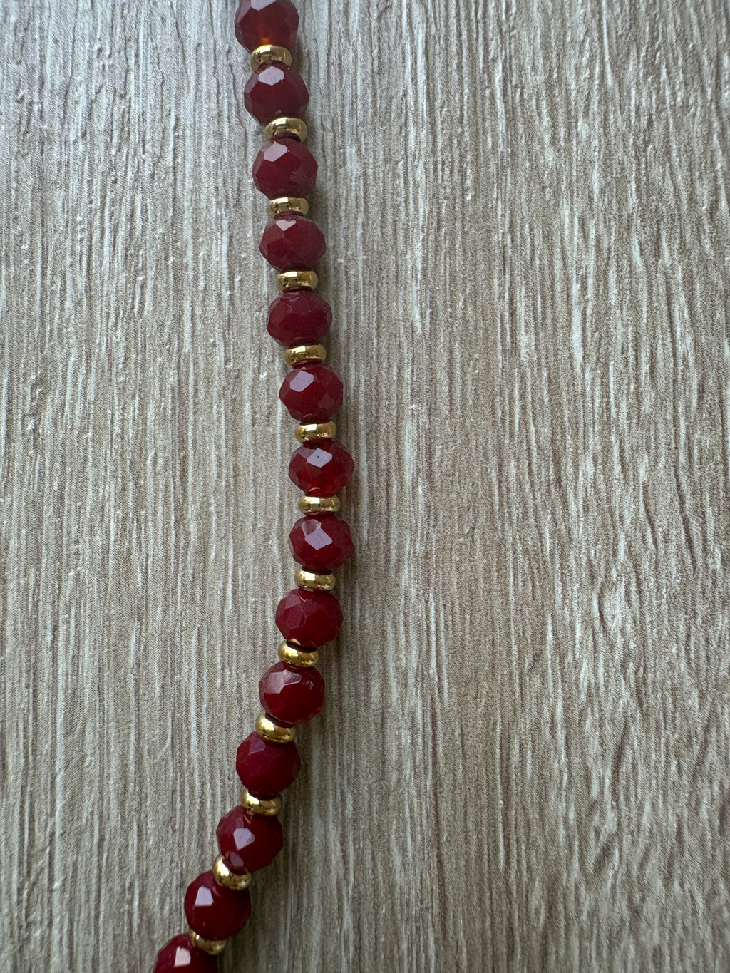 Collana burgundy rose