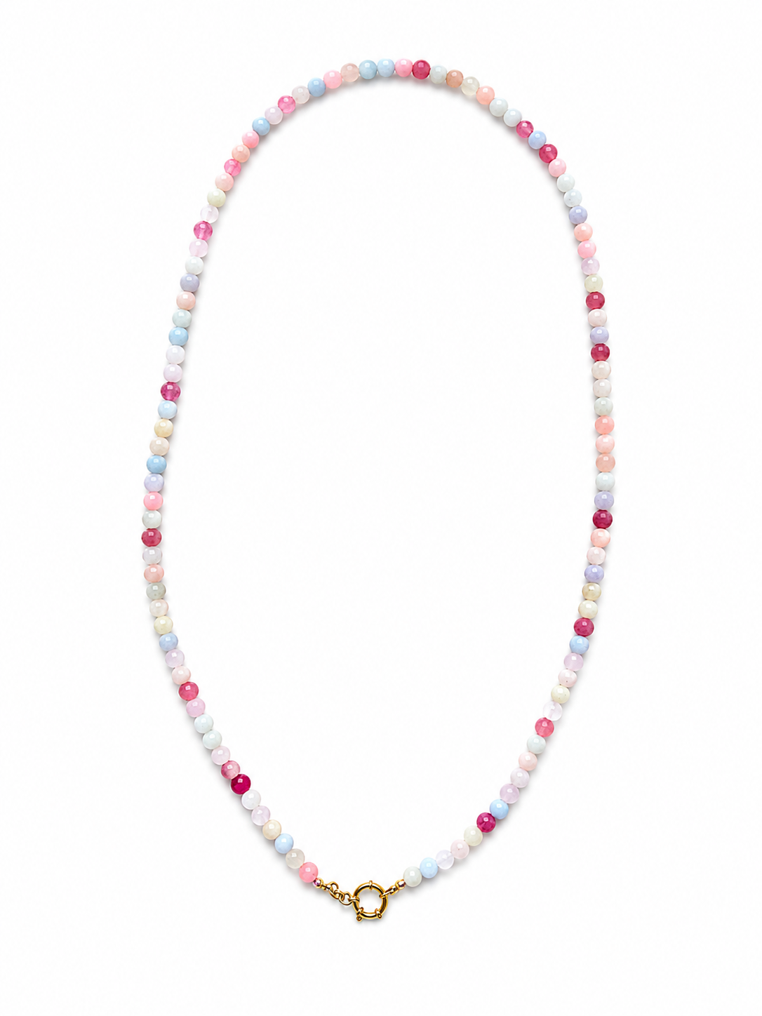 Collana sfere pastello