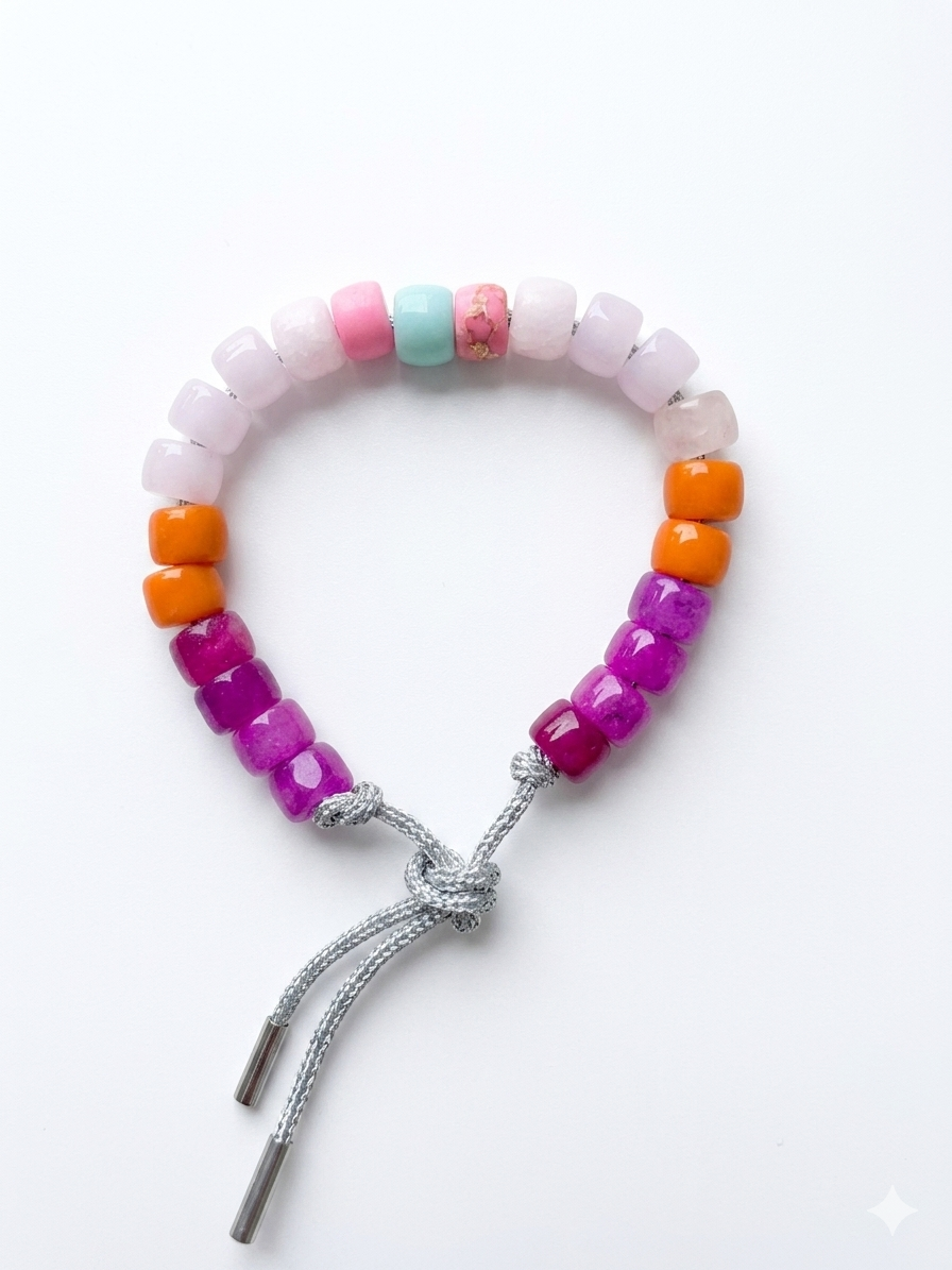 Bracciale beads colorati