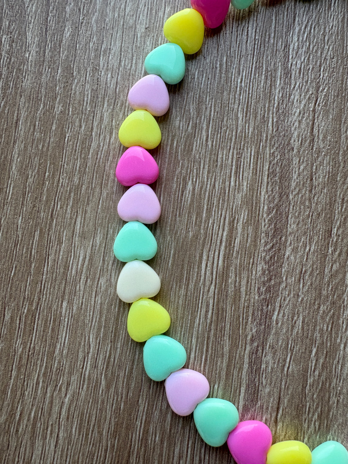 Collana cuori resina medi special colours