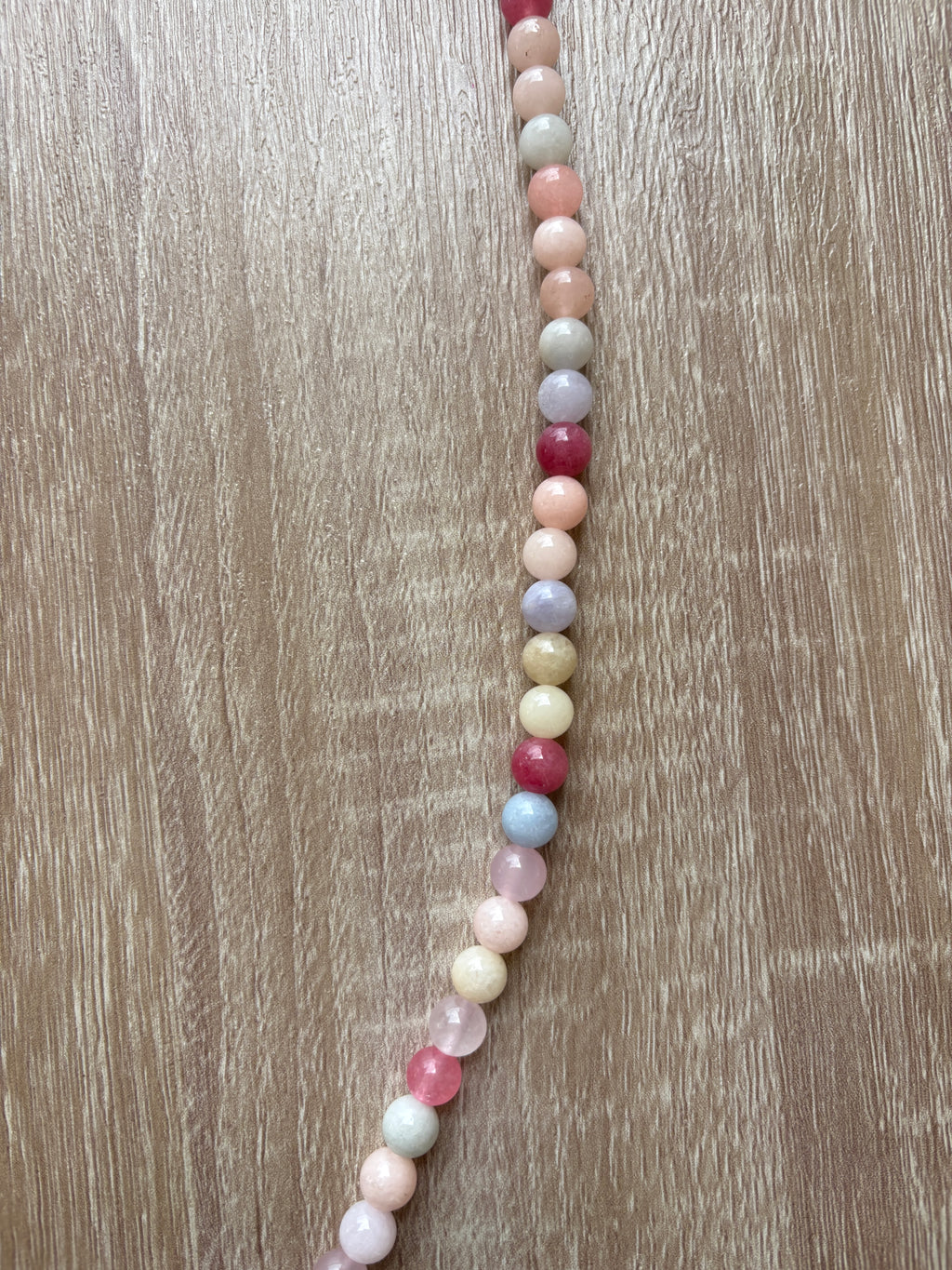 Collana sfere pastello