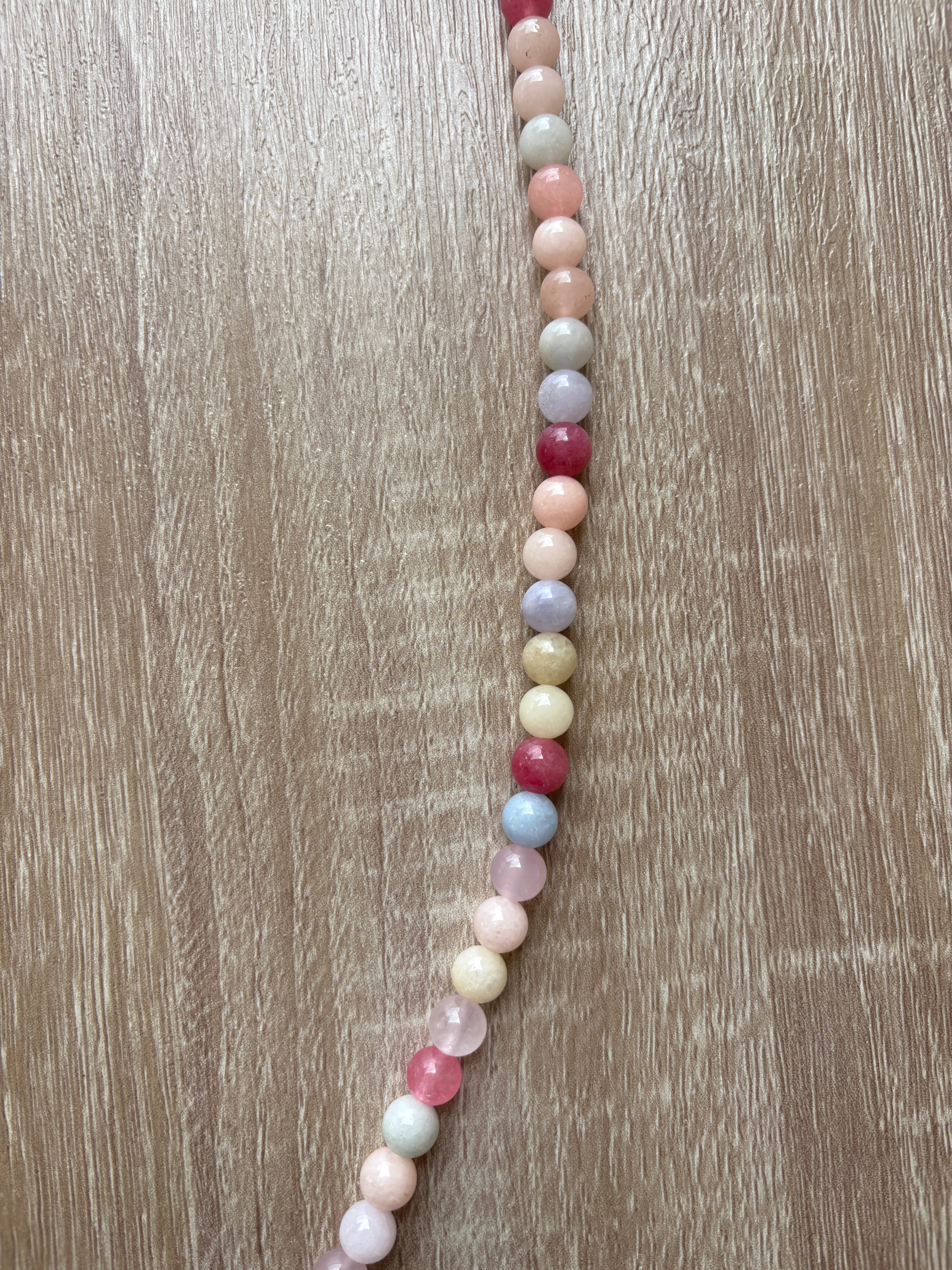 Collana sfere pastello
