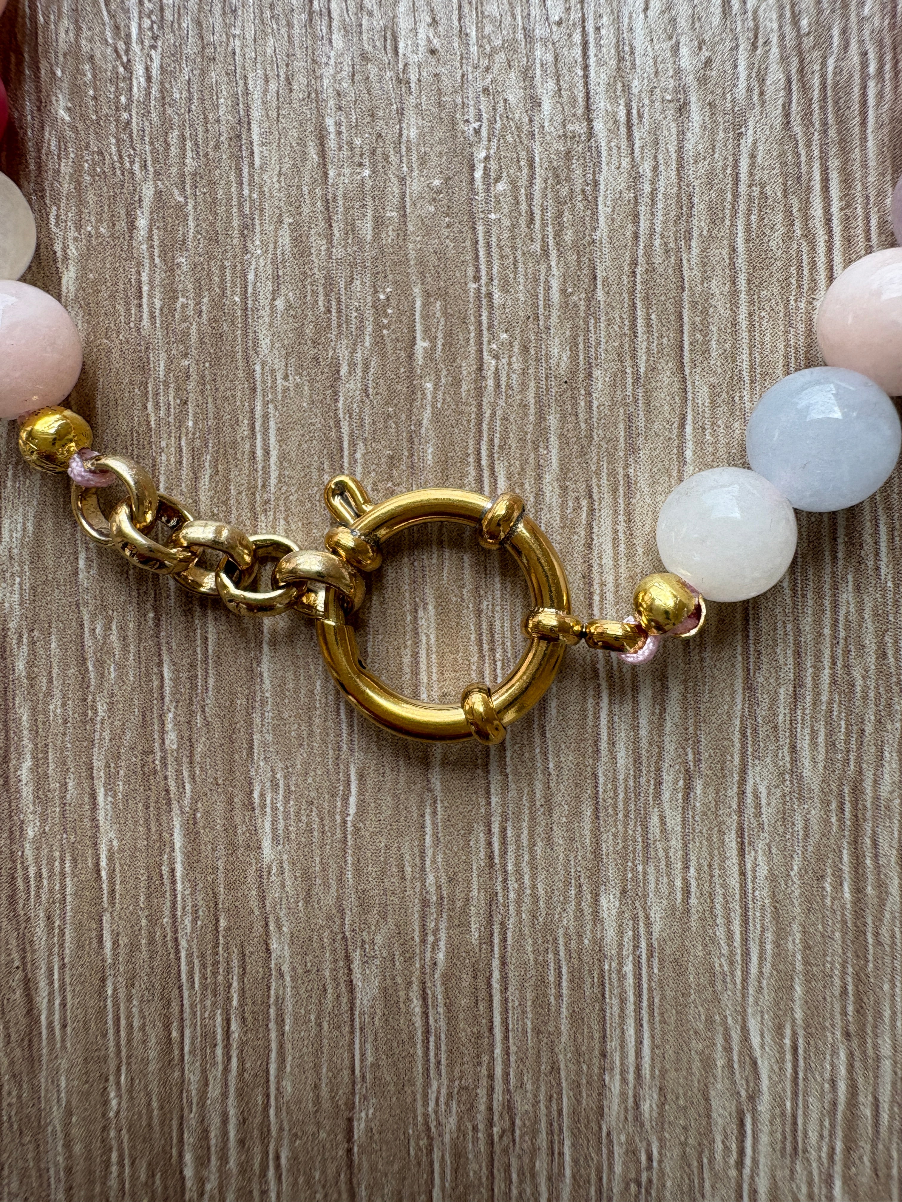 Bracciale sfere pastello